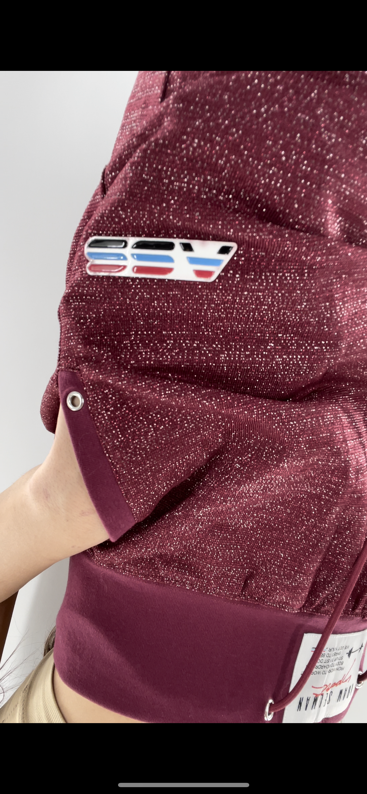 Adam Selman Sport Cranberry Toned Joggers (Medium)