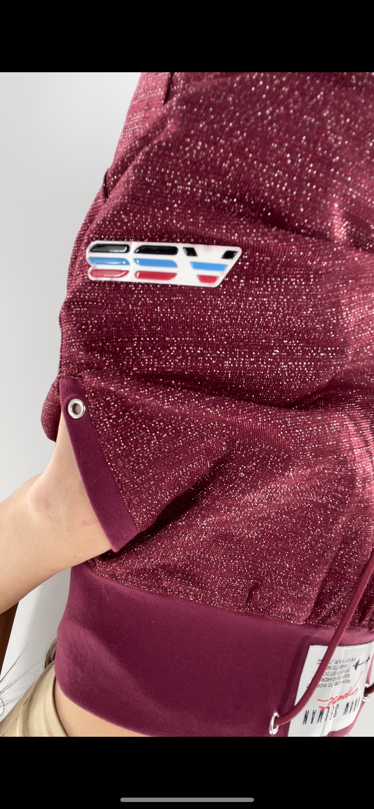 Adam Selman Sport Cranberry Toned Joggers (Medium)