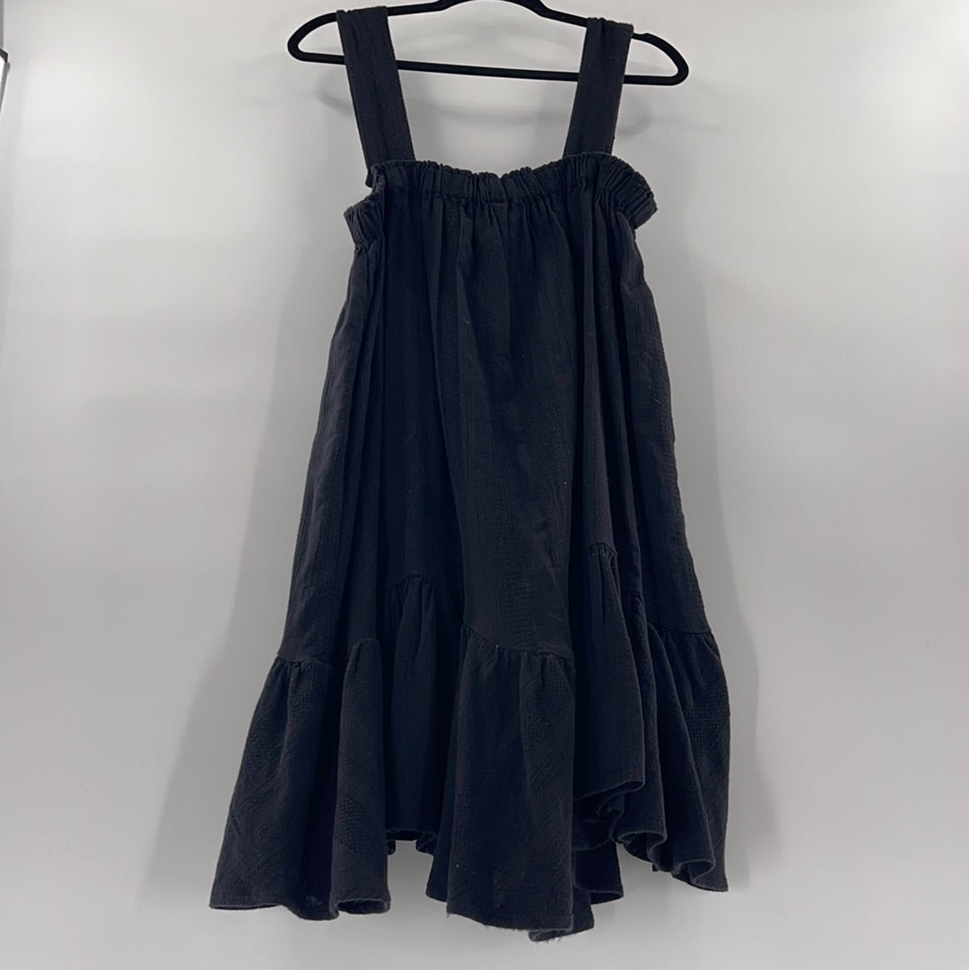 Free People - Black Pleated Mini Dress (XL)