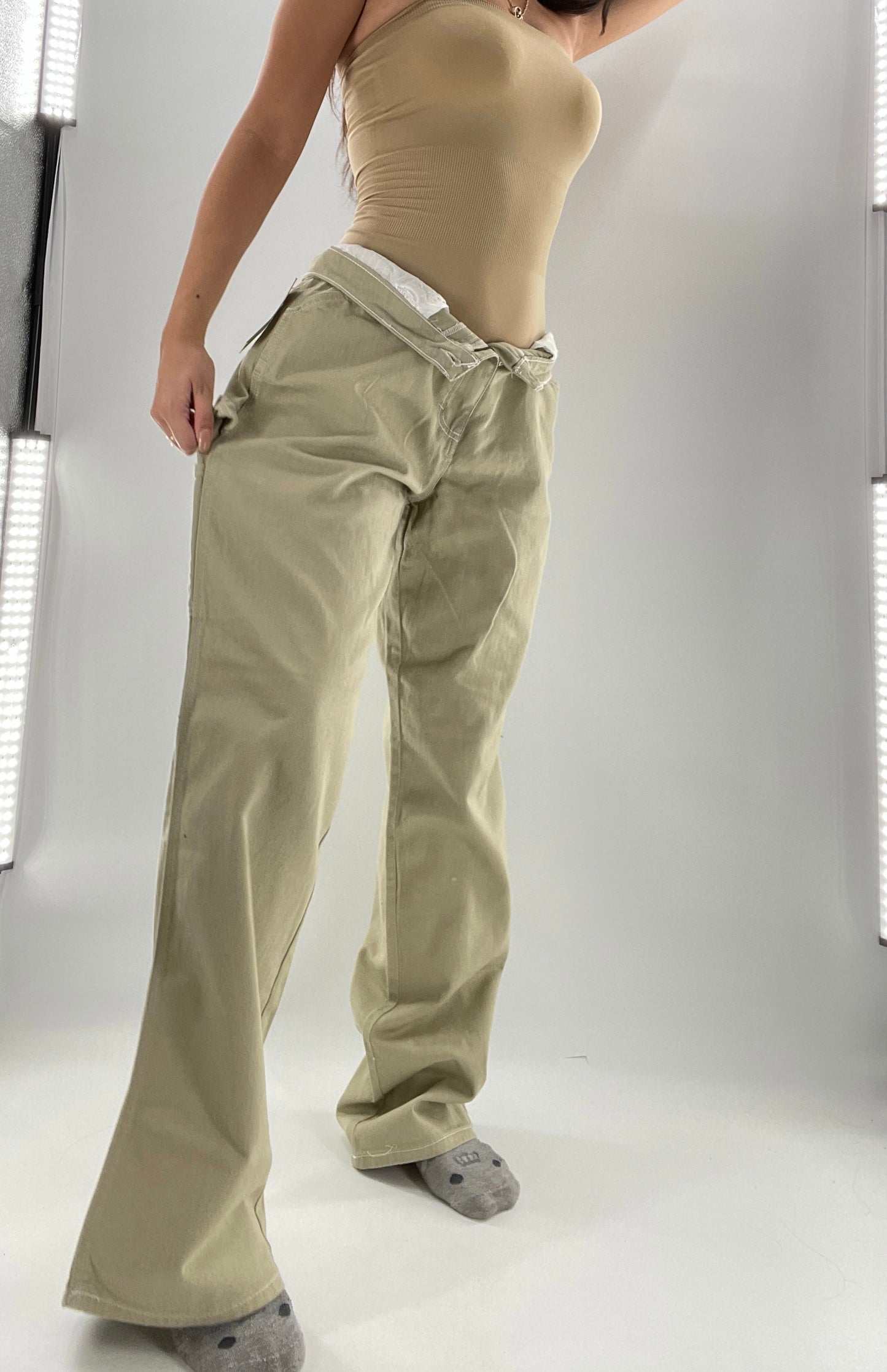DICKIES Tan High Rise Relaxed Carpenter Pants (13/31)