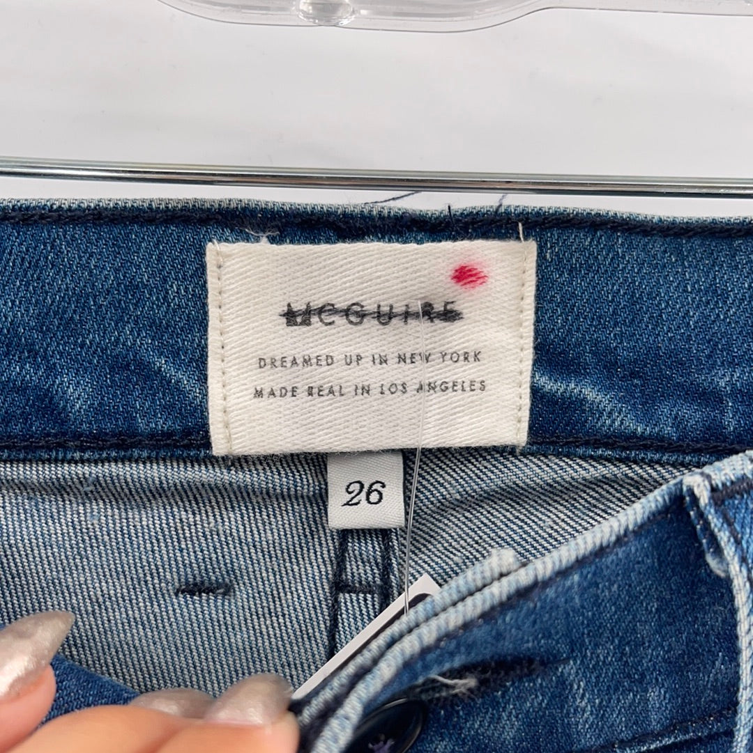 Anthropologie McGuire Medium Wash Skinnies (Sz 26)