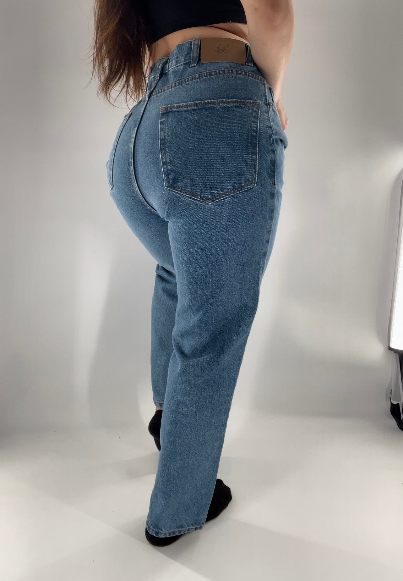 Deadstock Vintage Giorgio Light Wash Denim Straight Leg Jeans Size 30/30