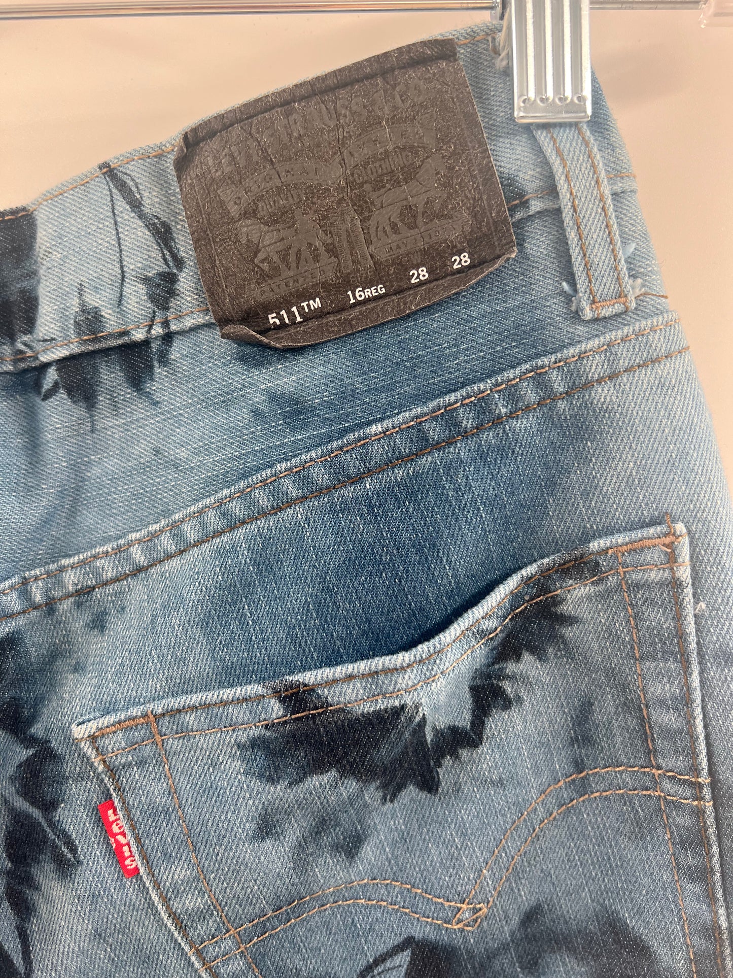 Levi Strauss Urban Outfitters 511 Slim tie-dye (size 28 x 28 / 16 Reg)