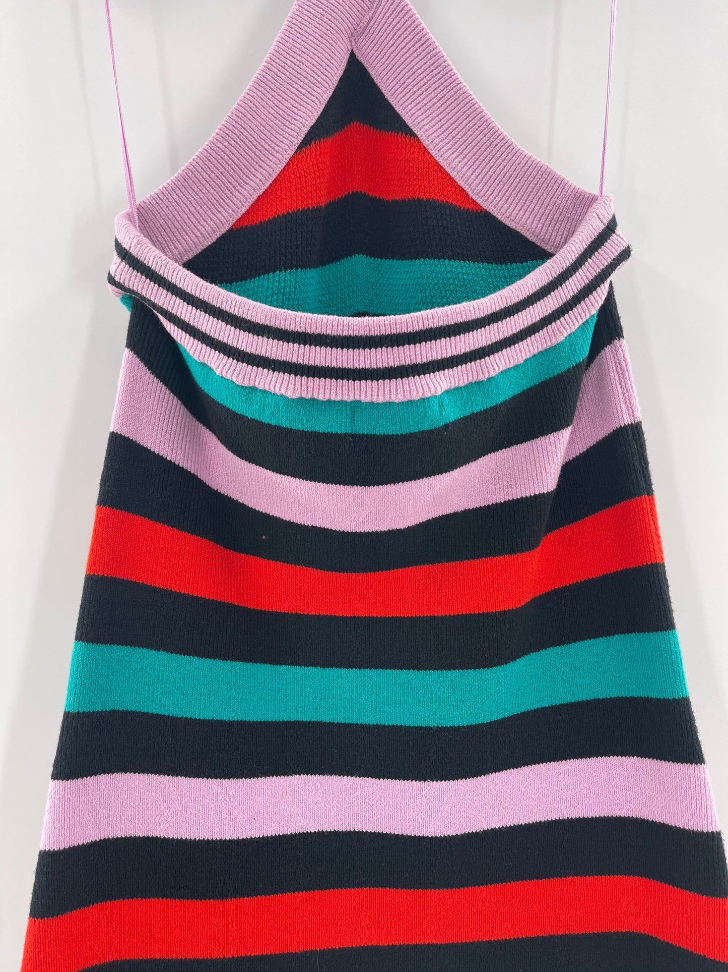 Urban Outfitters Halter Striped Knit Mini Dress (Size M)