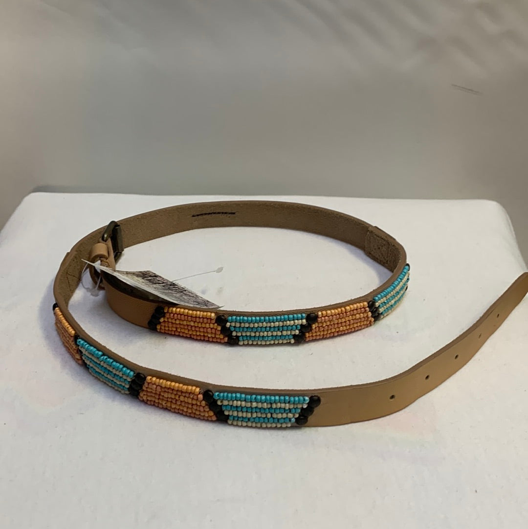 Free People Leather Bead Belt