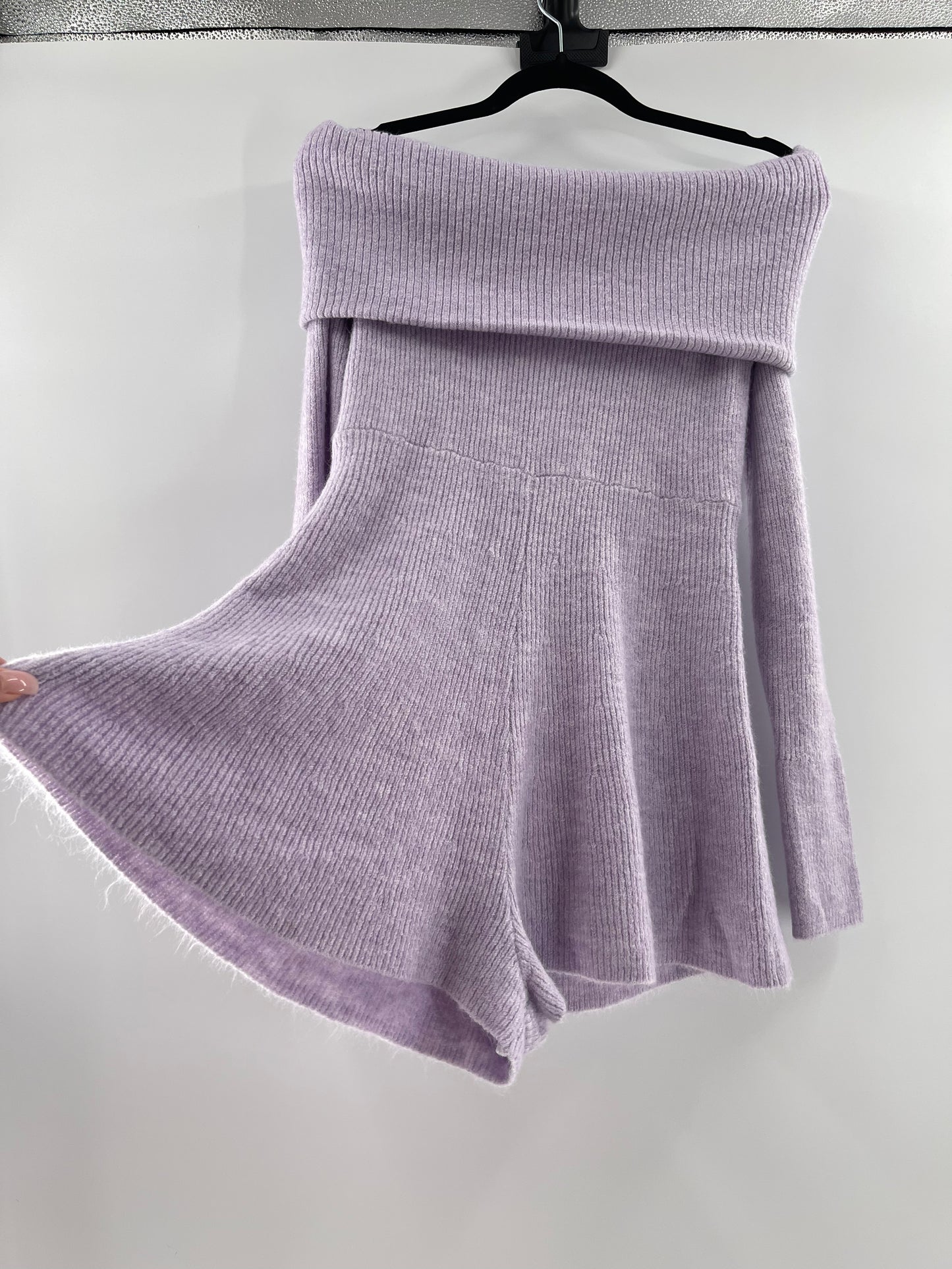 Urban Outfitters Lavendar Knit Playsuit (Large)
