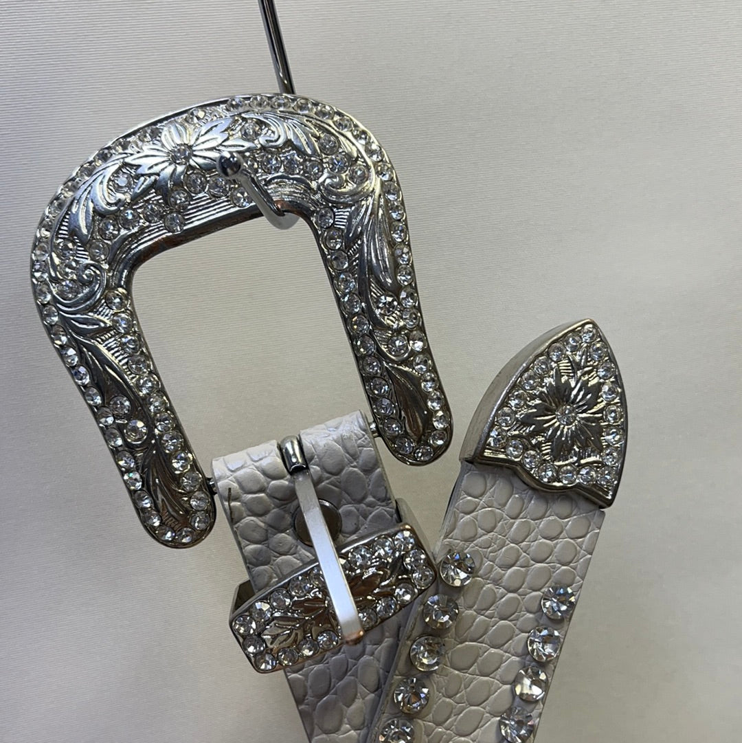 Free People Genuine Leather Studded Gem Belt AS IS