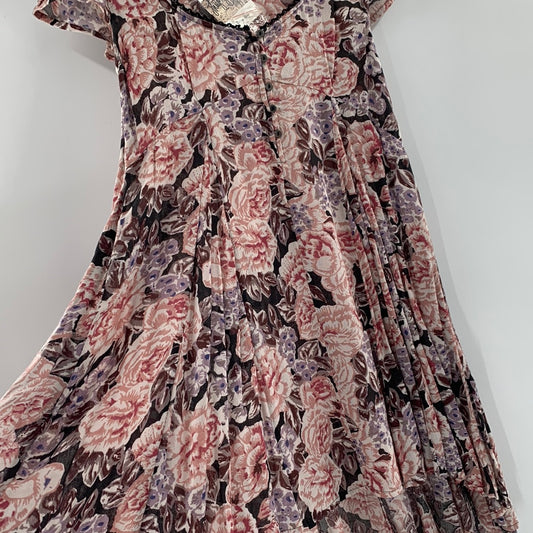 Urban Outfitters Ecote Floral High Low Mini Dress (Size XS)