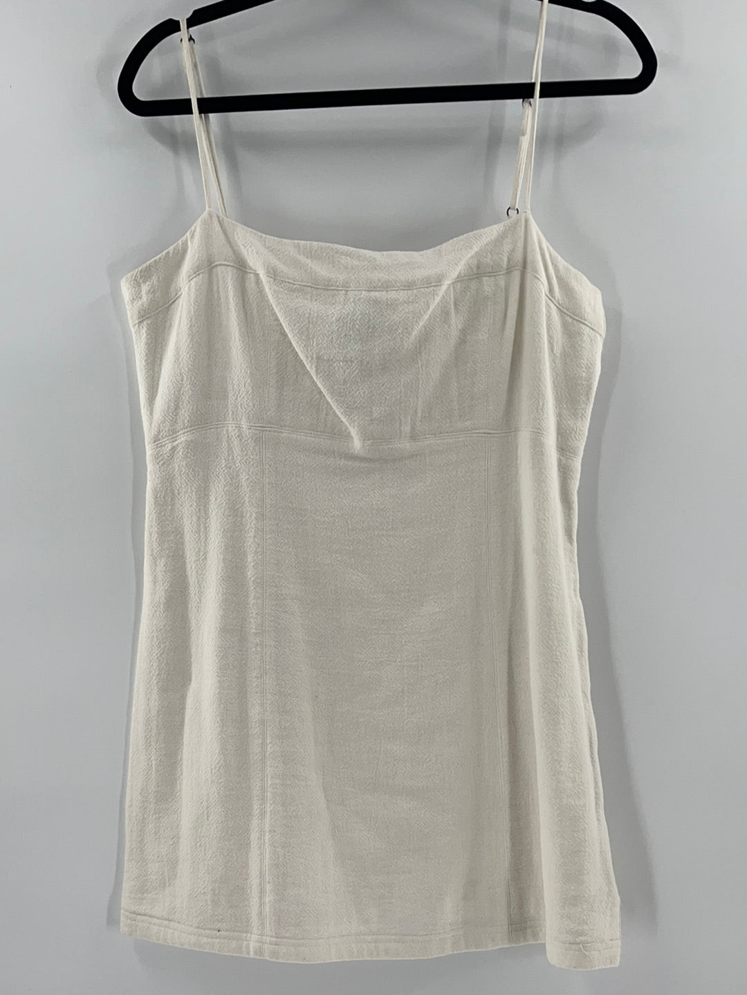 Free People - White Button Side Mini Dress (Large)