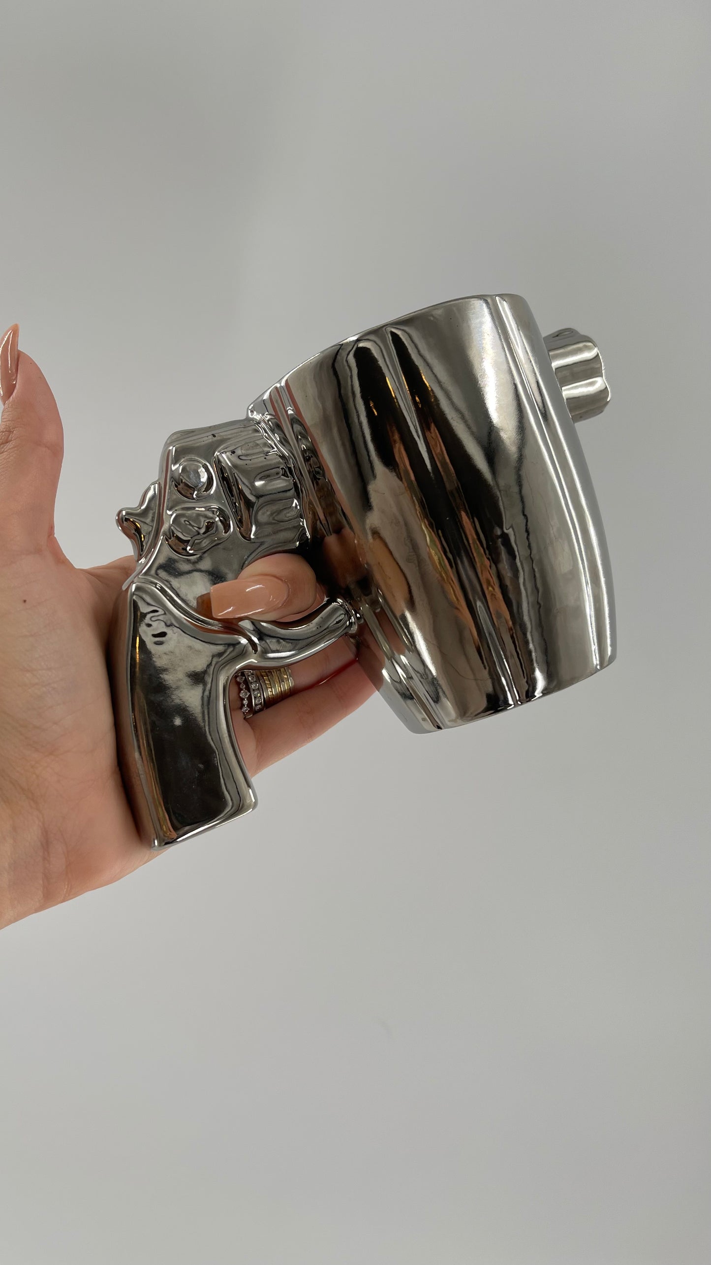 Chrome/Platinum Pistol Mug