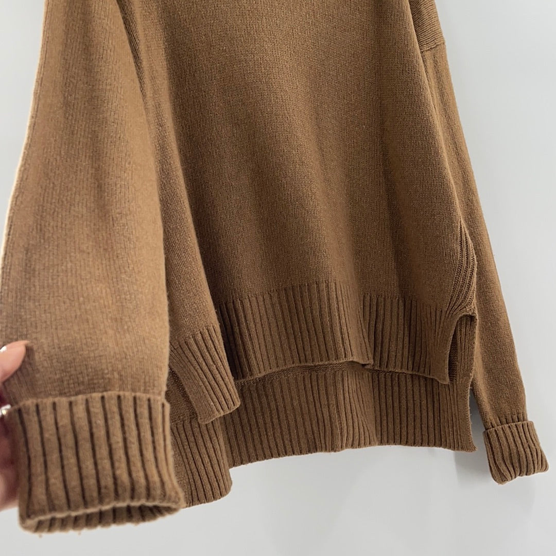 Anthropologie Brown Turtle Neck Sweater (Size Medium)