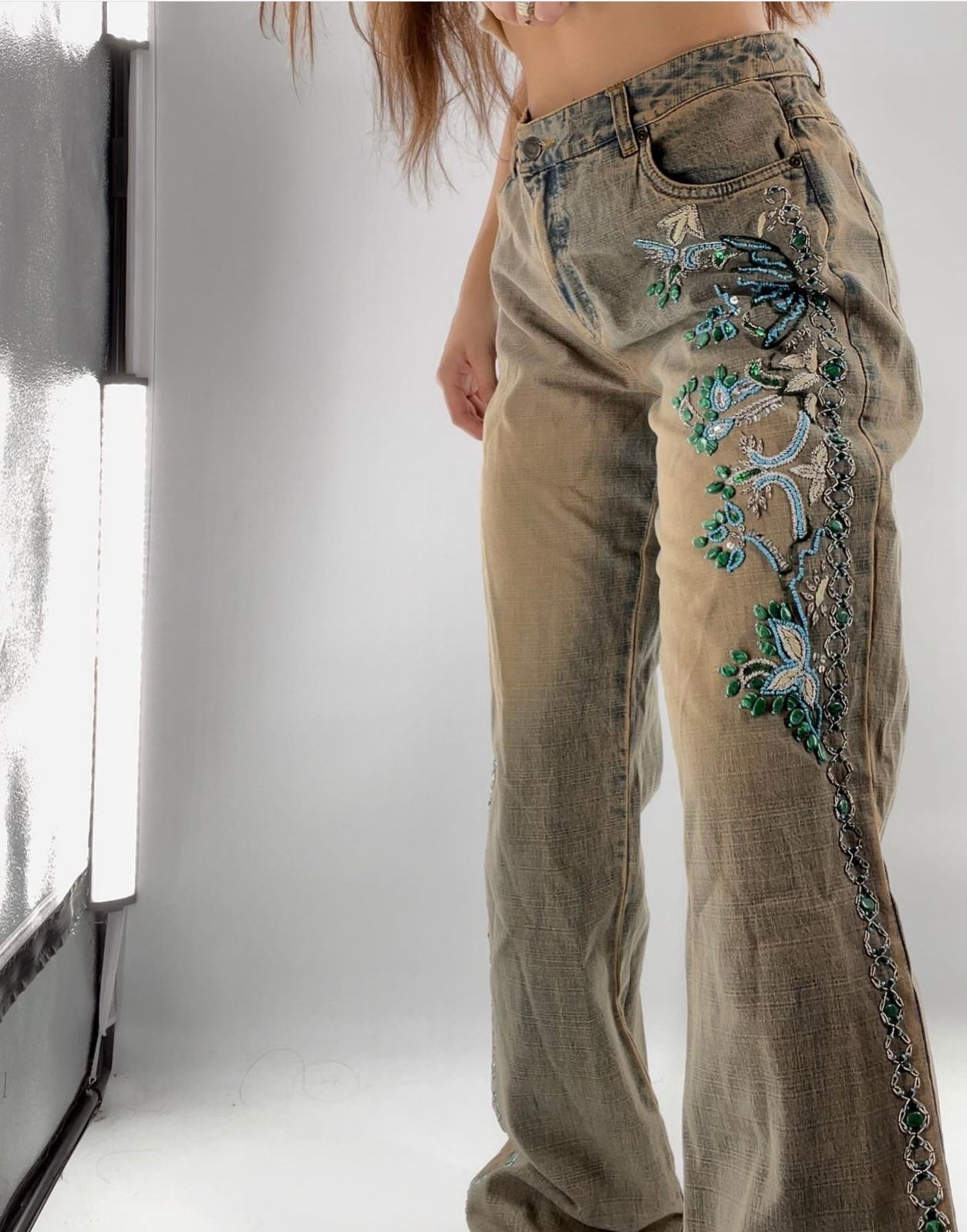 Vintage Jeanology Embellished Jeans (10)
