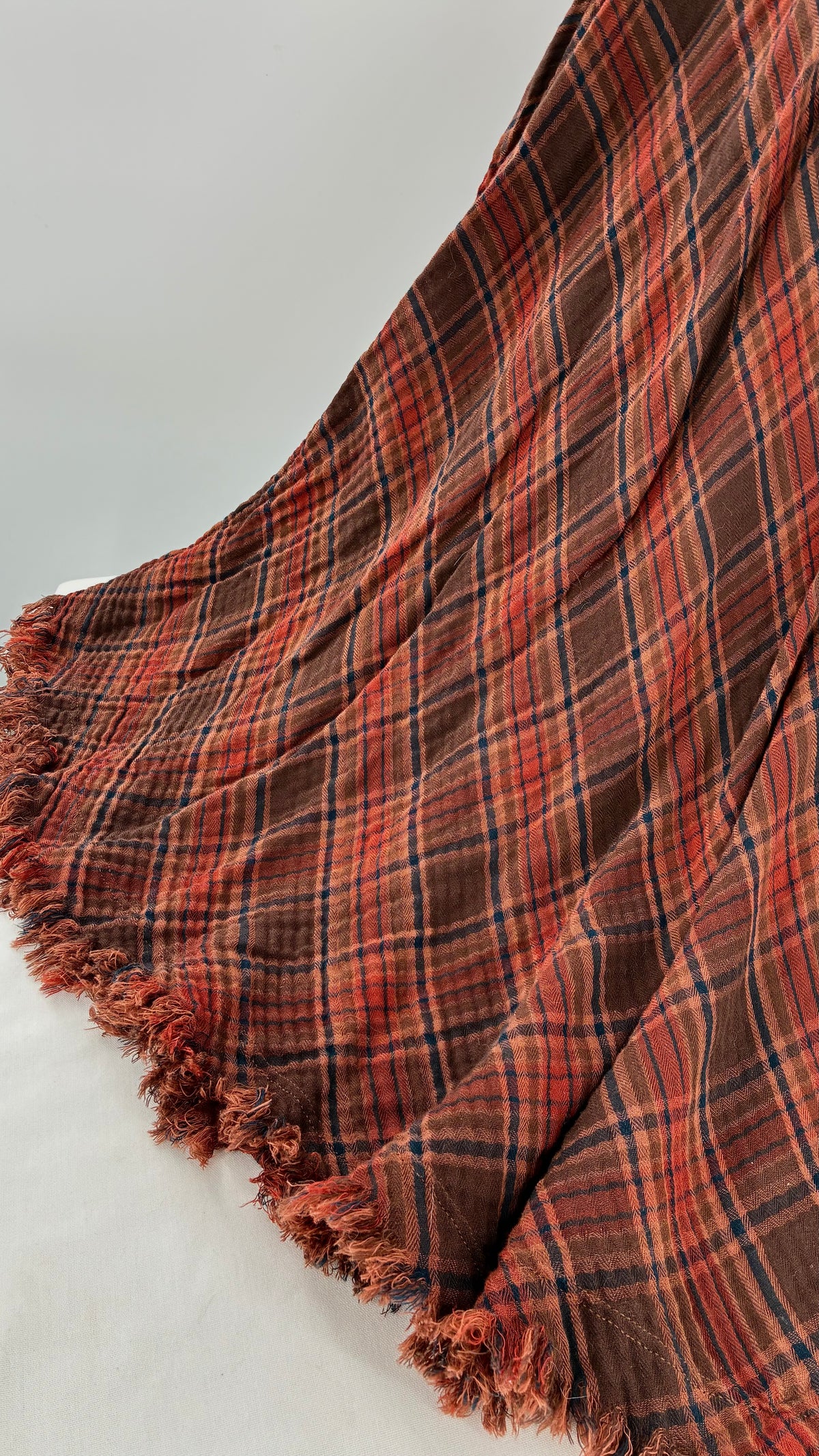 Vintage NATURAL LIFE 100% Cotton Fall Maxi Skirt (XS)