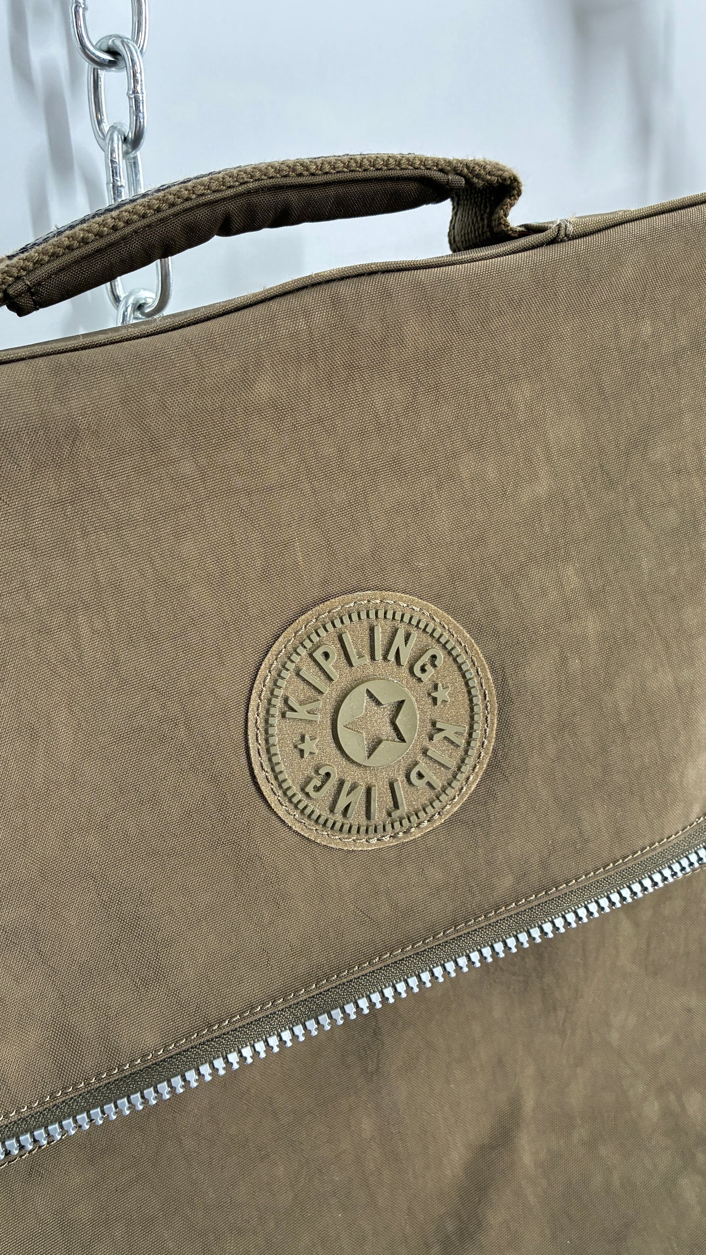 Vintage KIPLING Folding Travel Clothing Organizer Garment Bag