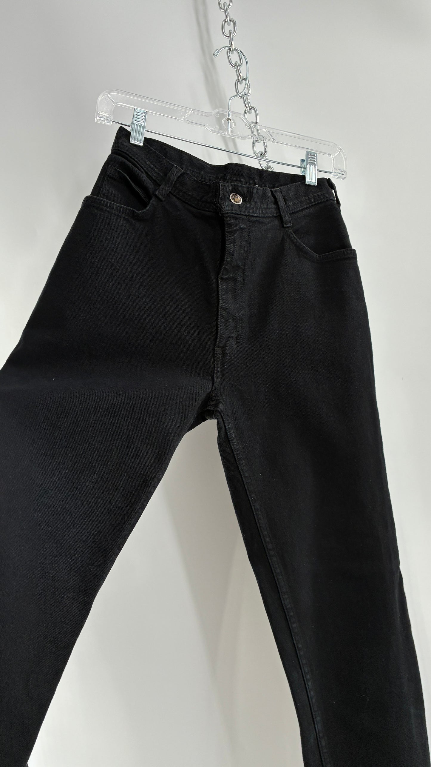 RARE Vintage PARASUCO Black Ultra High Waisted Mom Jean (29)