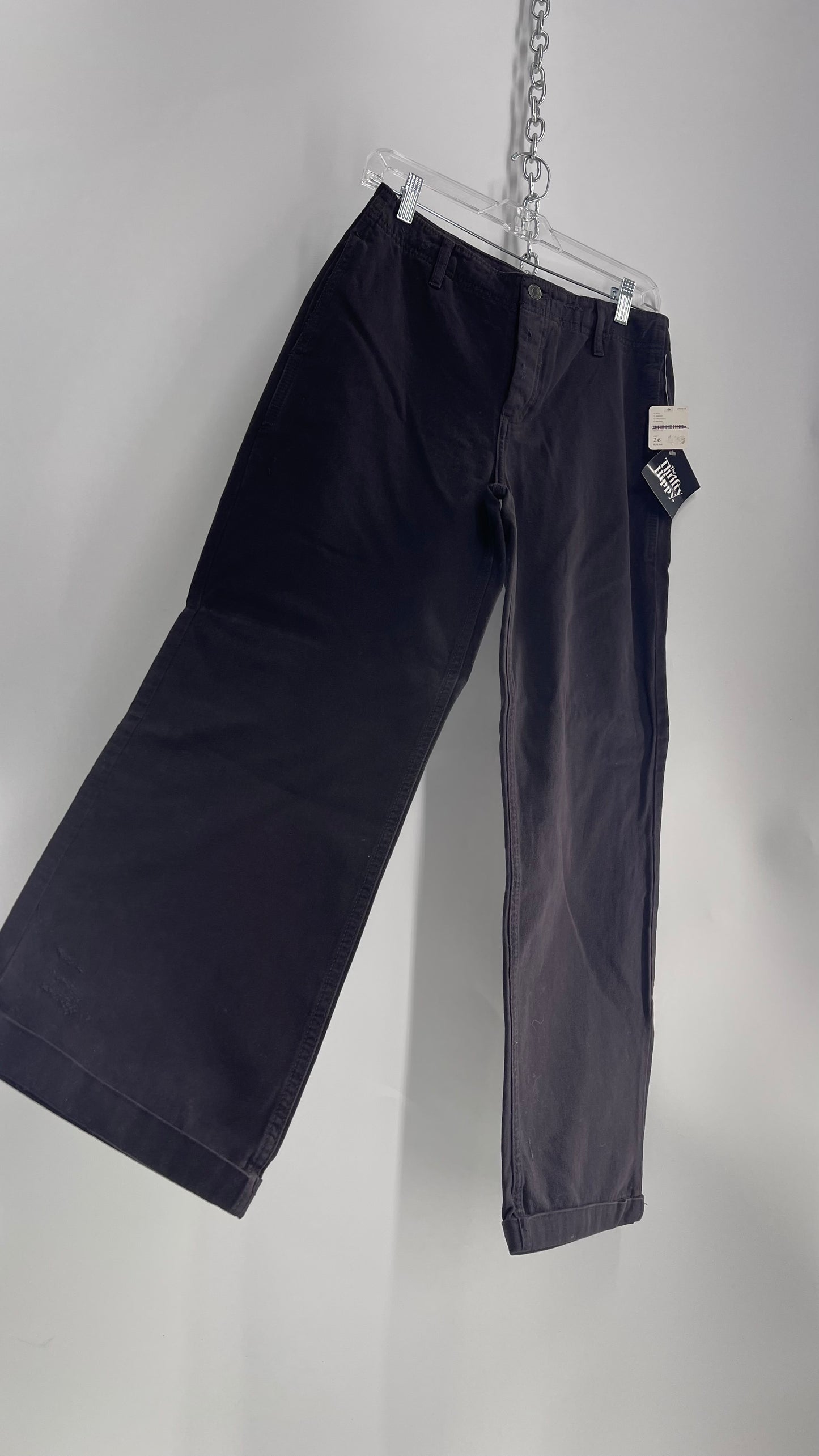 Free People Black Chinos/Skater/Carpenter Pant with Tags Attached (26)