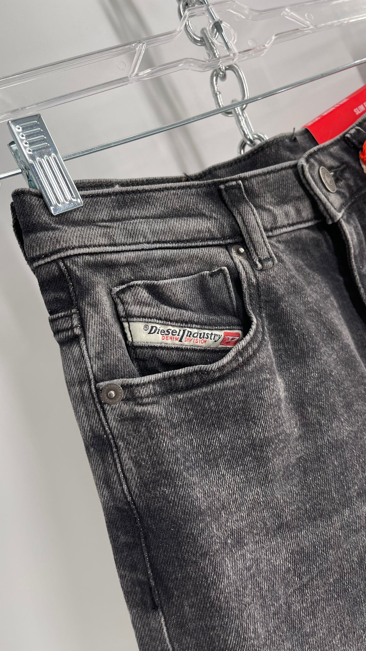 DIESEL Charcoal Grey Baggy Wide Leg 1978 D Akemi OCLBG with Tags Attached (24x30)