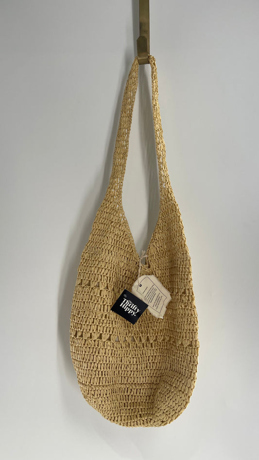 Urban Outfitters Straw Tan Tote Bag with Tags Attached
