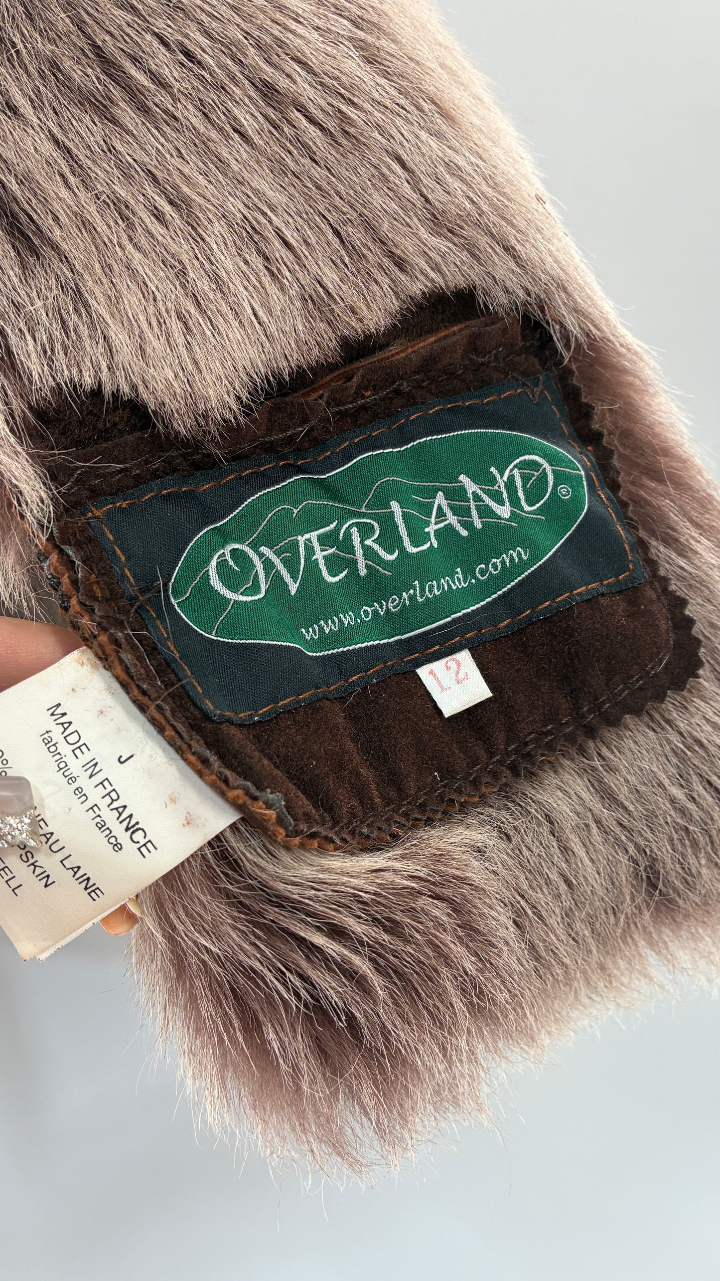 OVERLAND Genuine Fur and Sheepskin Suede Leather Vest Made in France (12)