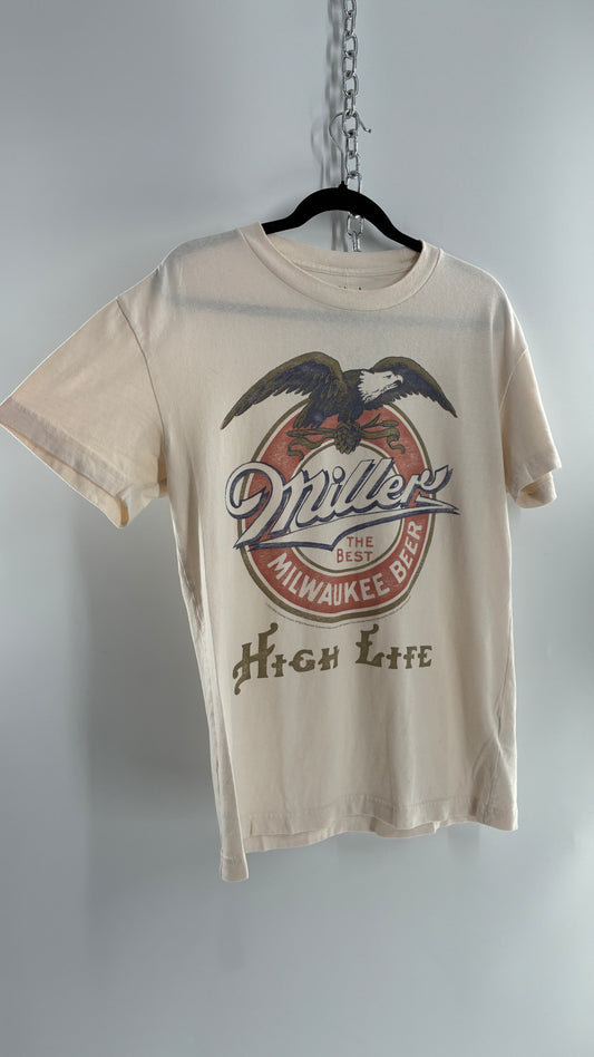 Abercrombie & Fitch Miller Lite Vintage Oversized Style T Shirt (Small)