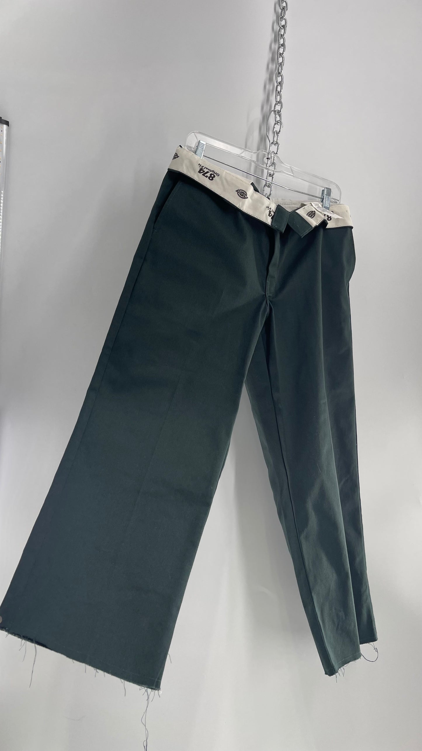 Dark Green Dickies Original Fit 874 Work Pants (34x37)