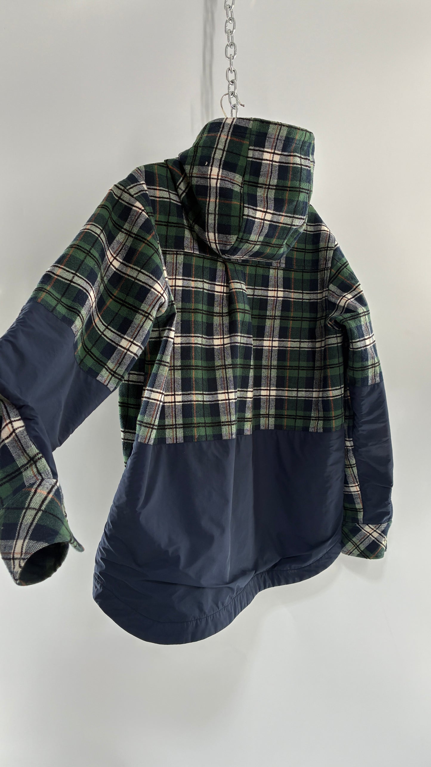 KOREAN Nandn Snow Men’s Snowboarding Flannel Hooded Jacket (Medium)