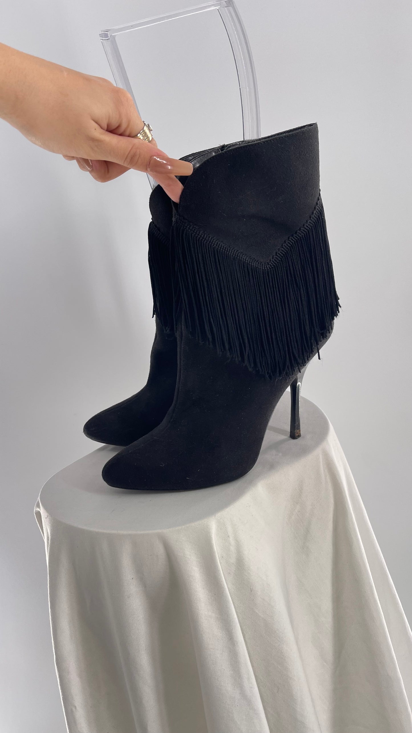 Vintage Mia Fringe Booties (7)