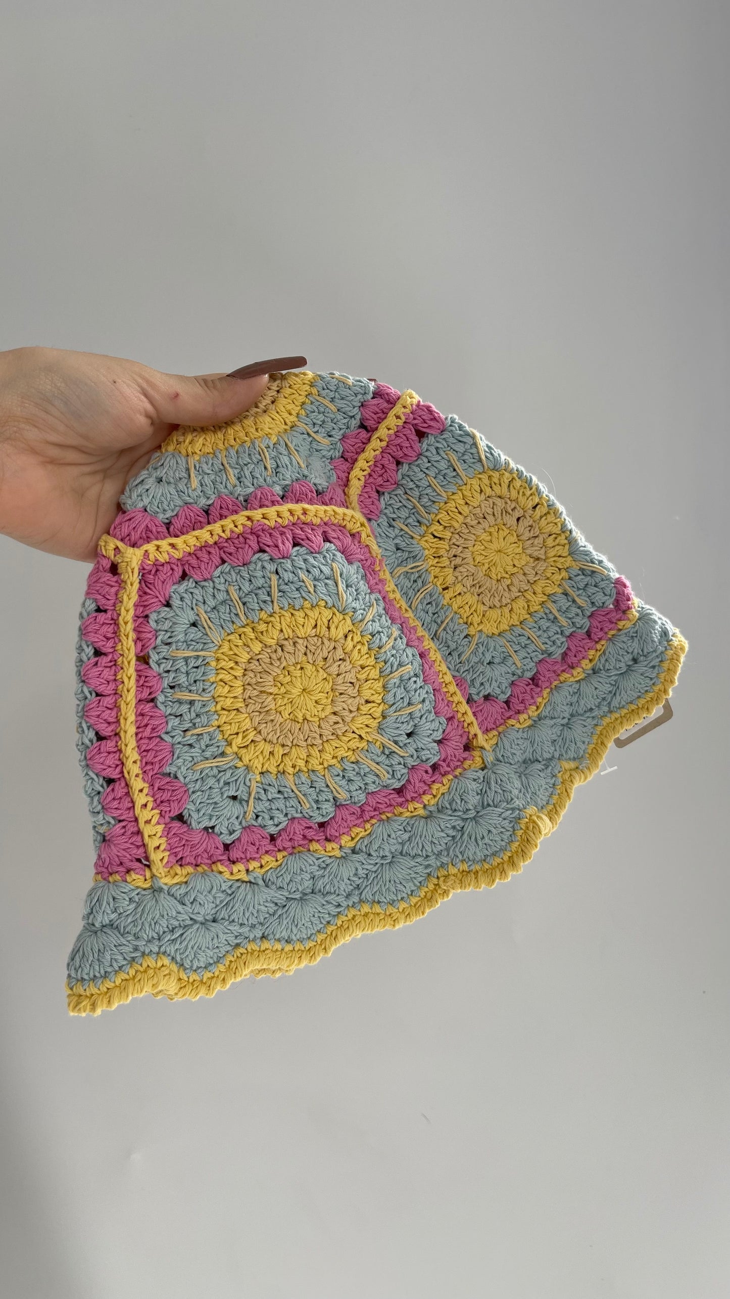 Crochet Pastel Sun/Bucket Hat