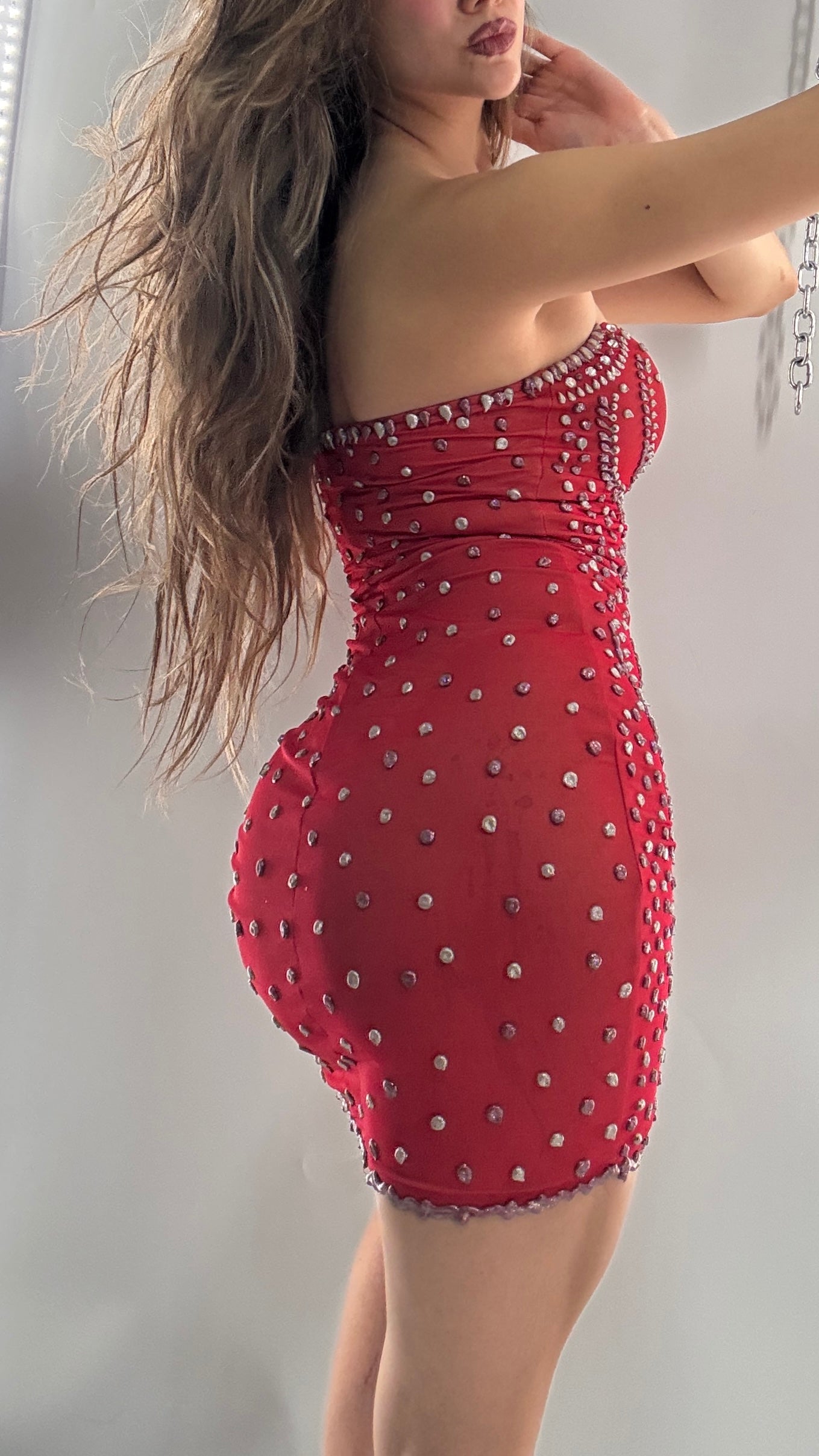 Vintage HOLT Hand Painted in MIAMI Mesh Mini Dress with Wired Corset Bust (XS)