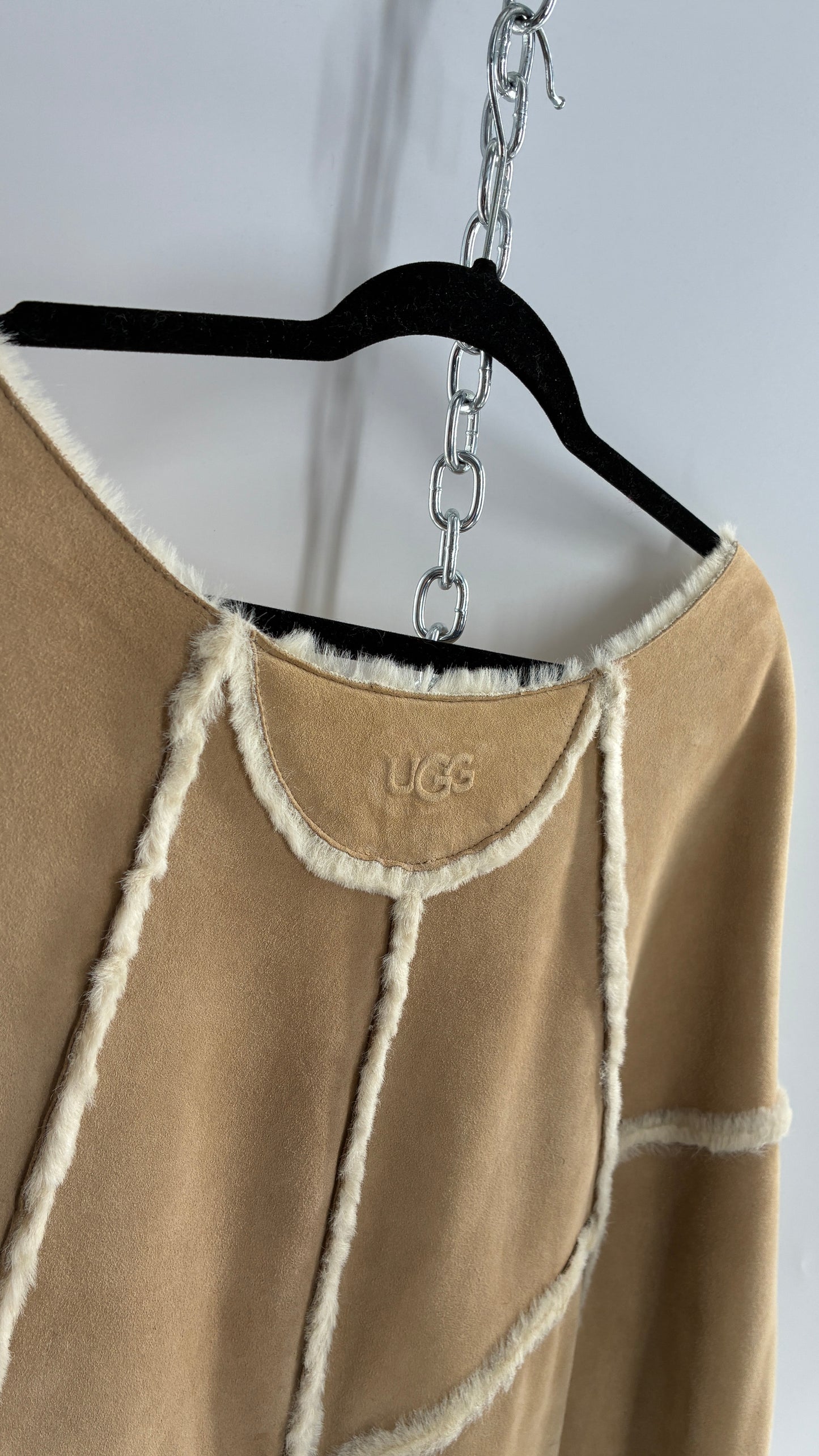 Vintage UGG Leather Mouton Poncho Cape (S/M)