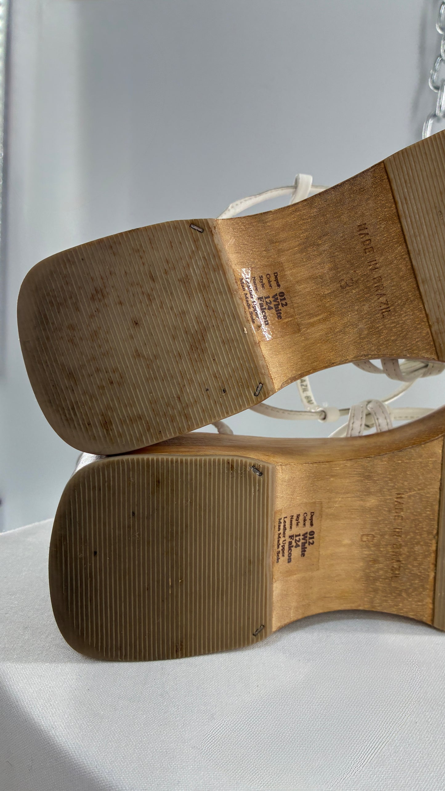 Vintage 1990s RIVERSTONE Wooden Platform Square Toe, Strappy Sandal Made in Brazil (8)