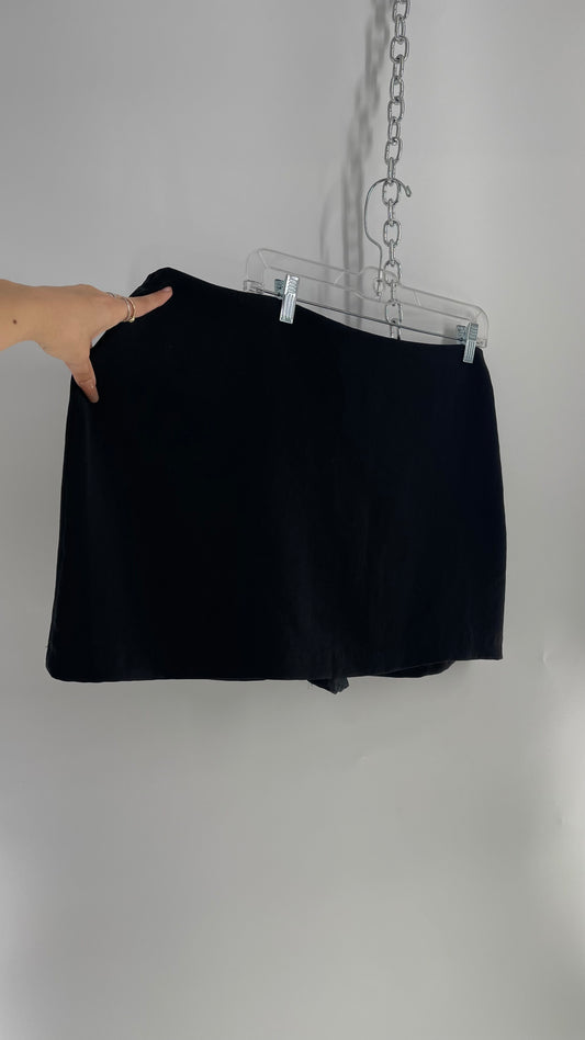 Abercrombie & Fitch Black Micro Mini Skirt/Skort (XL)