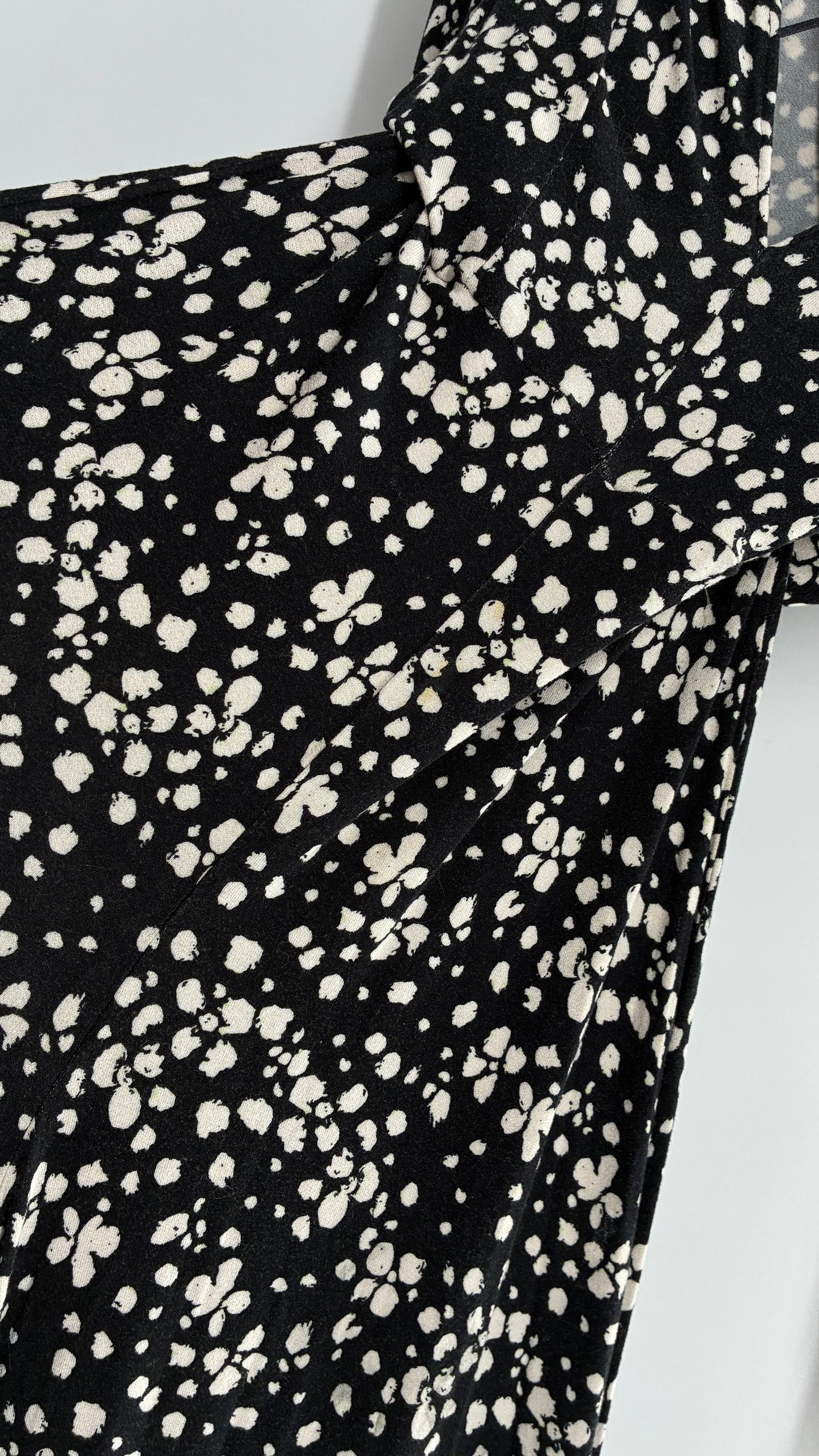 Free People Black and White Polka Dotted Jumpsuit (2)