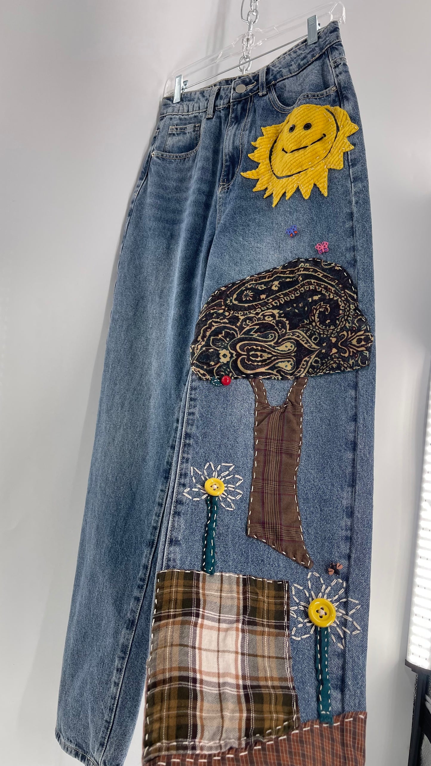 CUSTOM Hand Made Hand Sewn Patchwork Sun Dazed Denims (26)