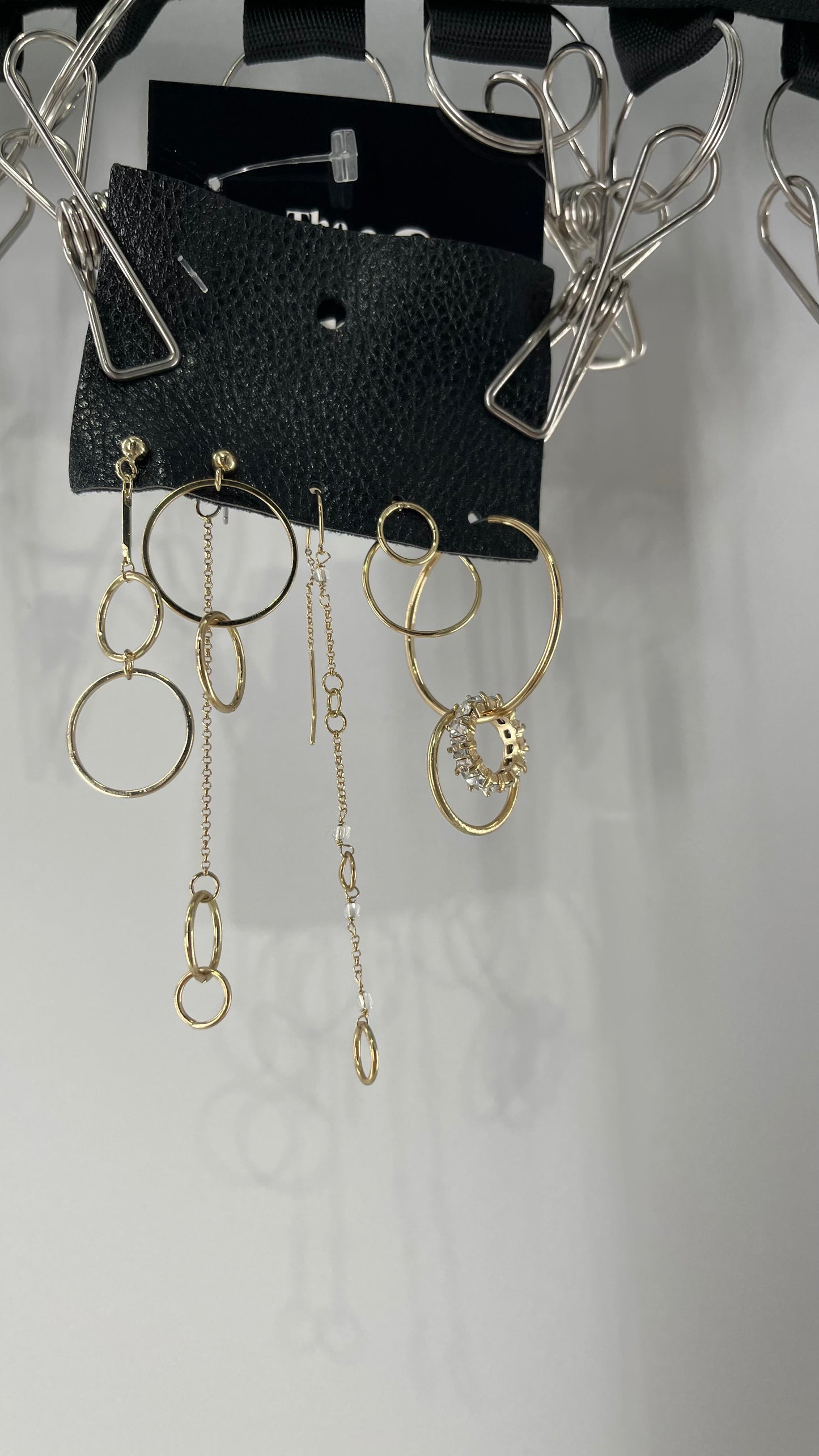 Free People Mix and Match Delicate Gold Loop + Hoop Earring Set