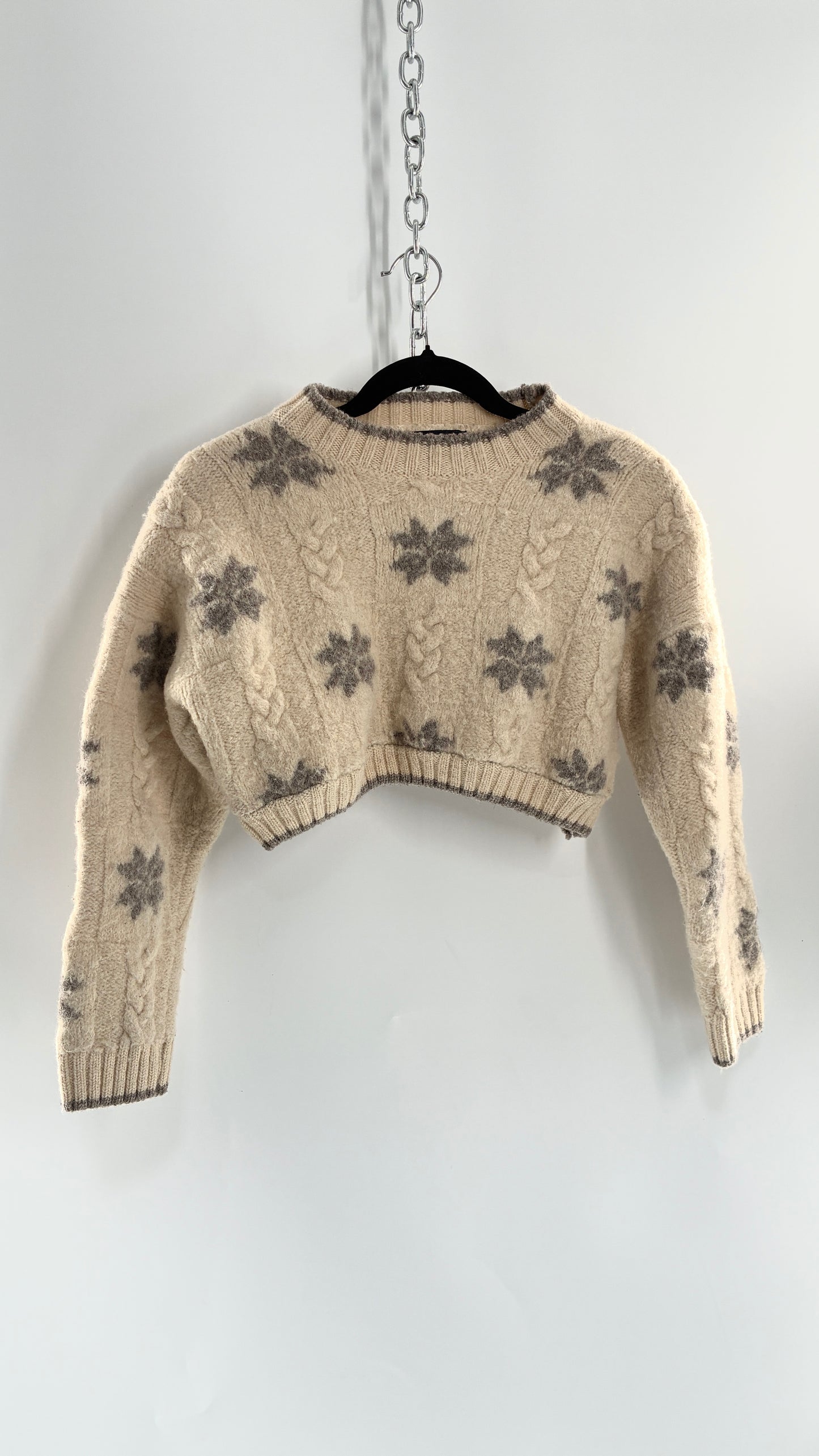 Urban Renewal by Urban Outfitters LAND’S END Thick Wool Land’s End Cropped Sweater (Small)