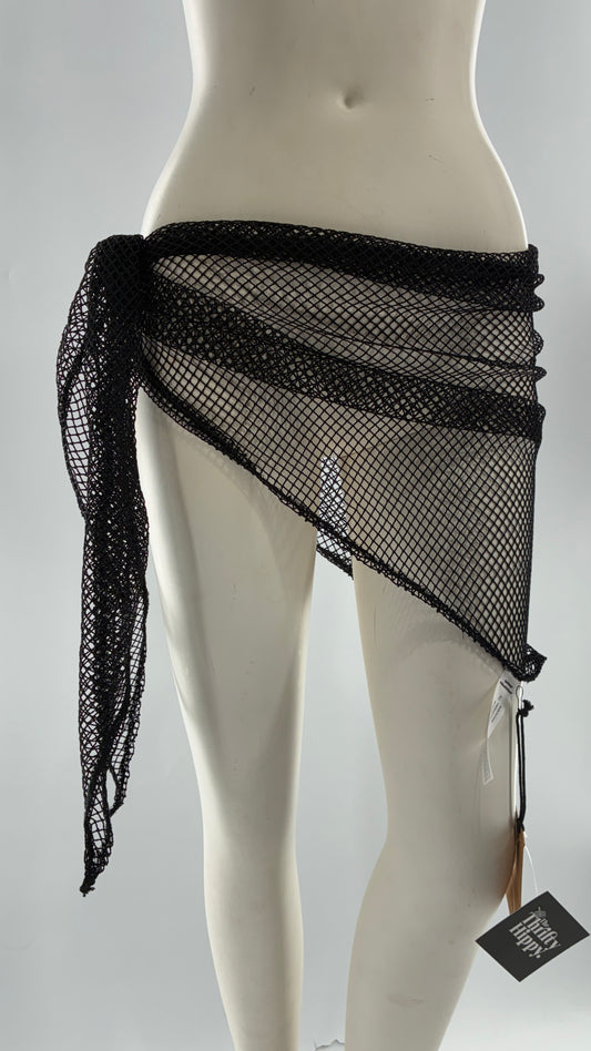 Urban Outfitters Black Mesh Sarong with Tags Attached