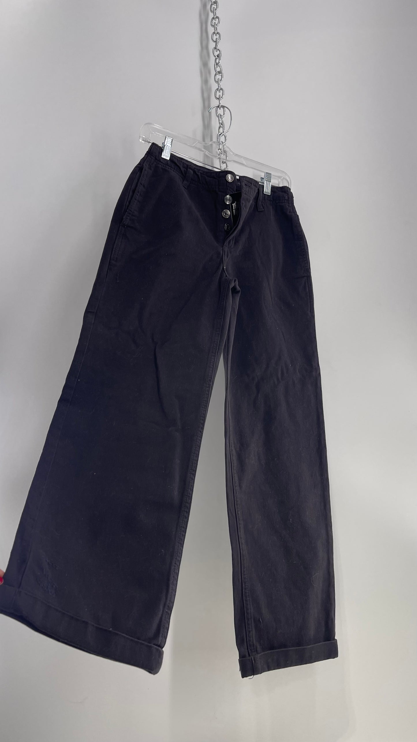 Free People Black Chinos/Skater/Carpenter Pant with Tags Attached (24)