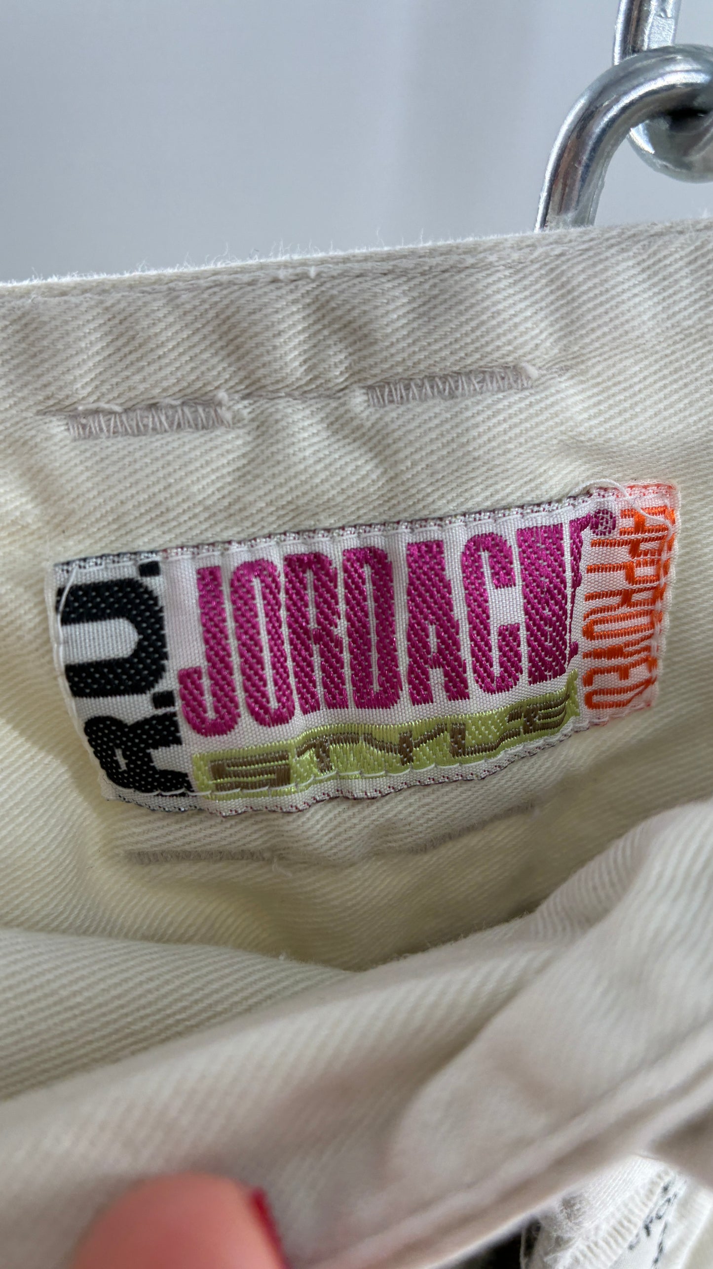 Vintage 1980s JORDACHE Off White High Waisted Pleated Waist Trouser Pant (9/10)