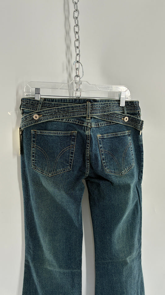 Deadstock Vintage TANNA JEANS with Cross Over Bum Detail and Tags Attached (8)