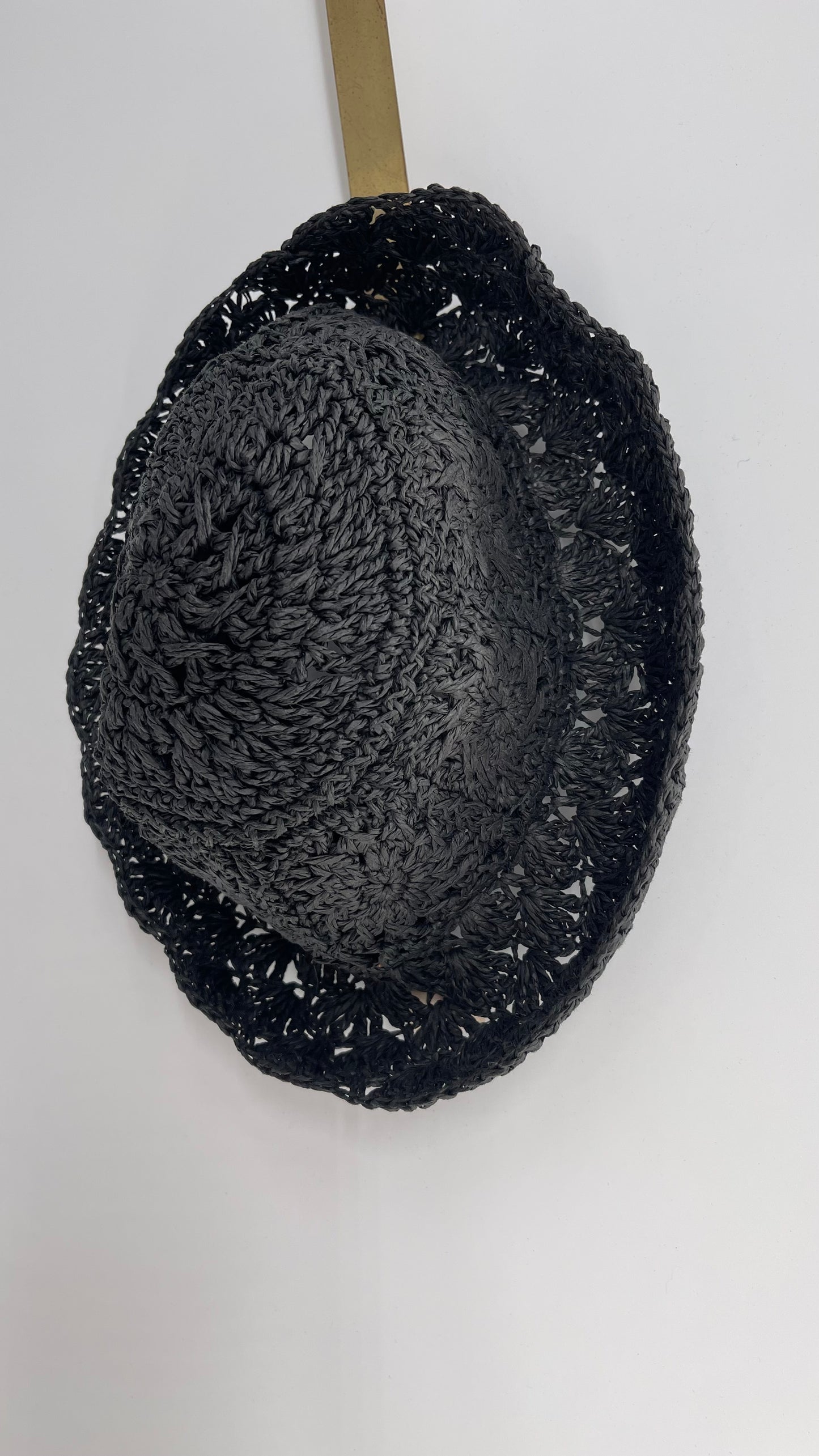 Black Straw Sun/Bucket Hat