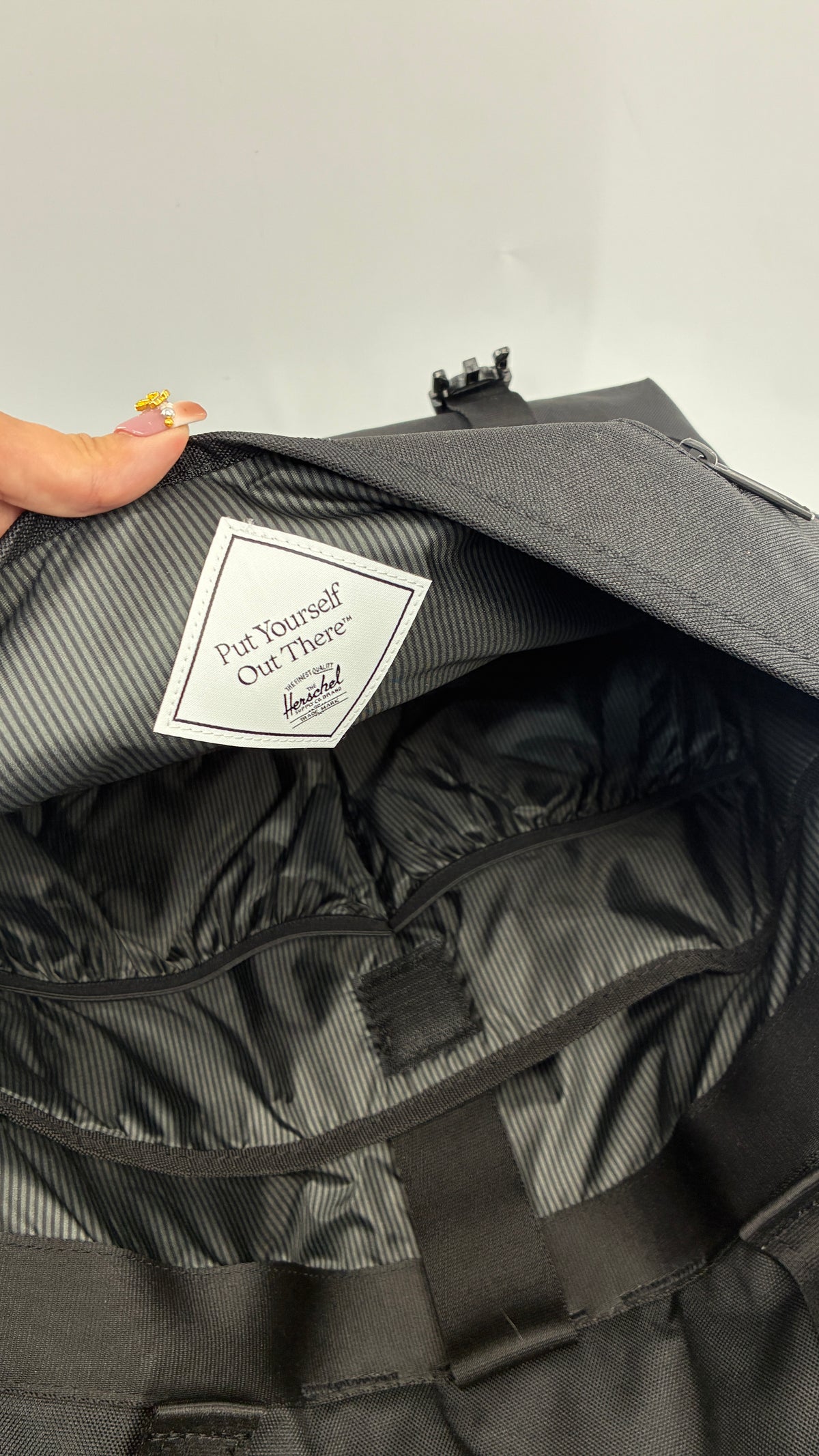 Vintage HERSCHEL Cove Black Laptop Briefcase Bag with Tags