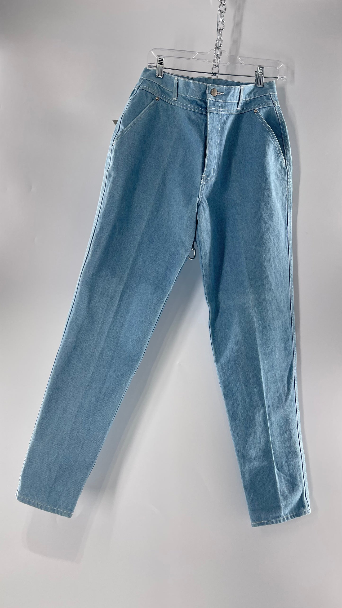 Deadstock Vintage Gloria Vanderbilt  Light Wash High Waisted Jeans (12)