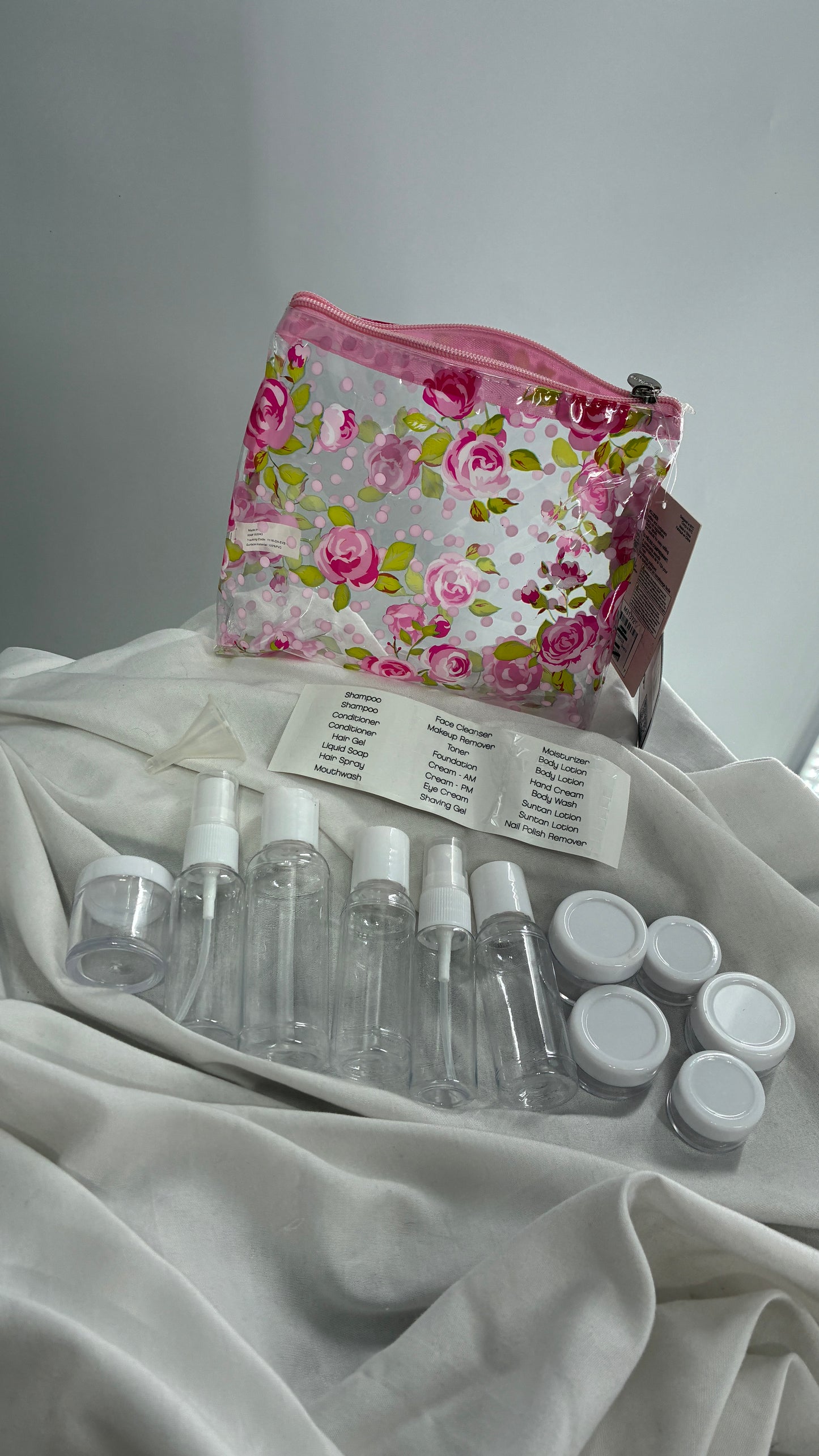 Urban Outfitters Rose Travel Skincare Beauty Kit