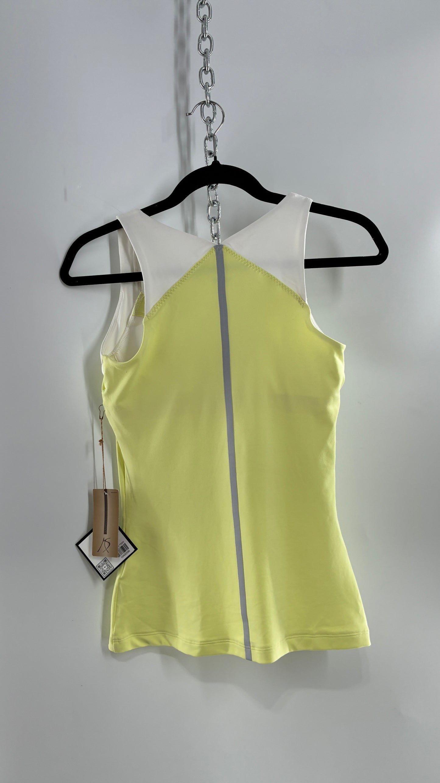 NIKE X MARIA SHARAPOVA Yellow Form Fitting Athletic Sports Top  (XS)