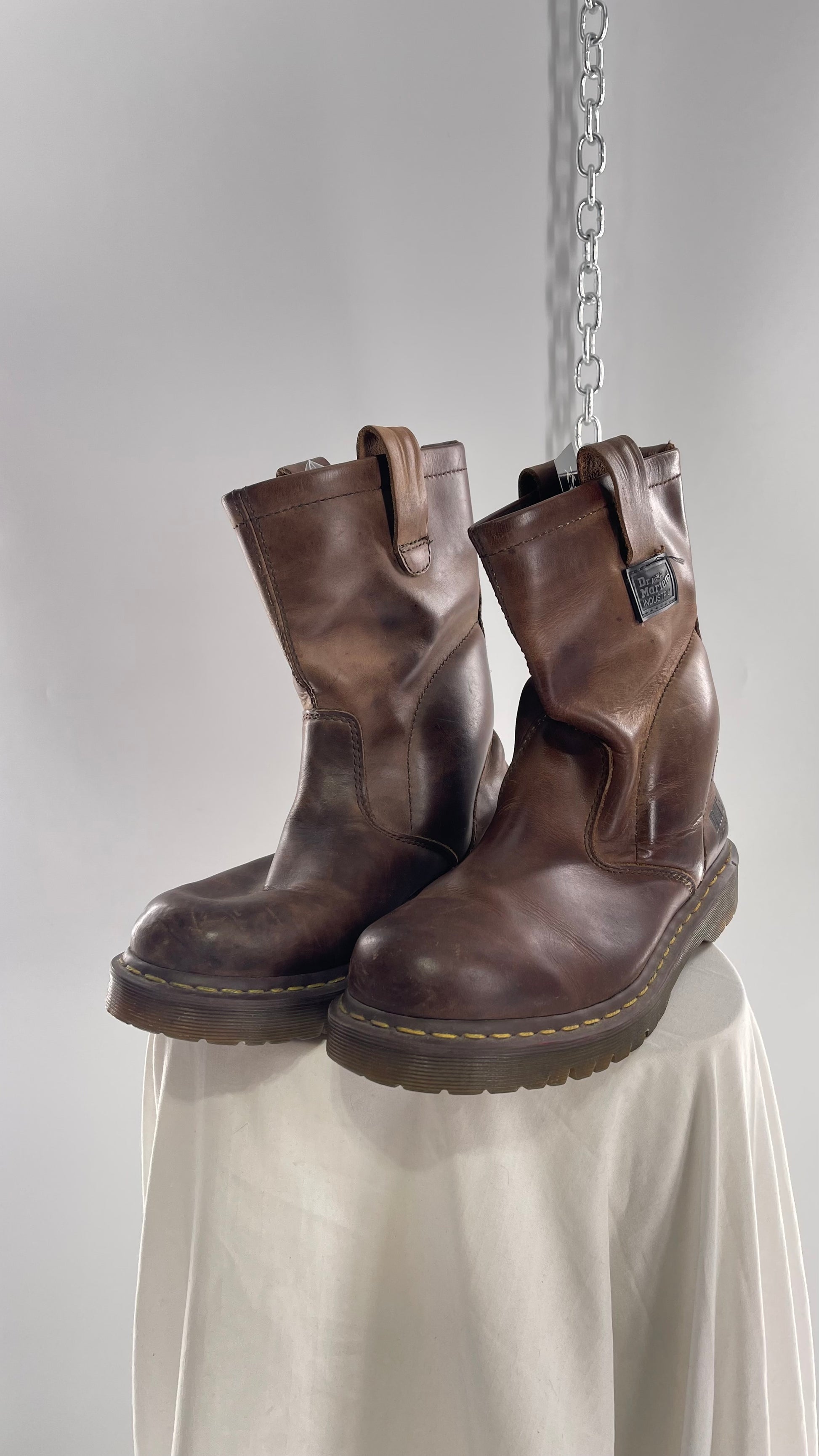 Leather Dr Marten Icon 7b1 Leather Dr Martens Icon 7b1 Steel Toe