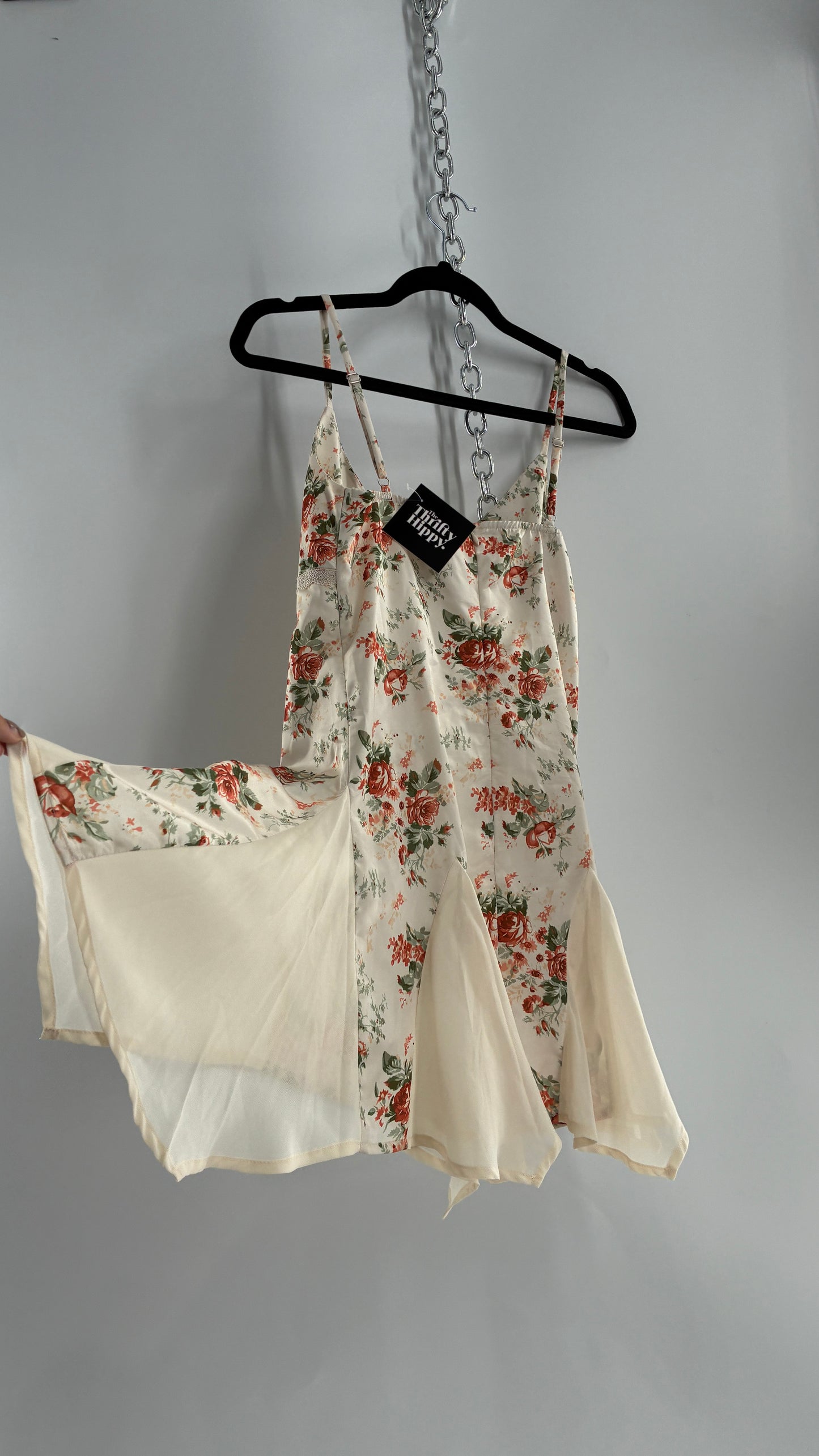 Princess Polly Floral Handkerchief Hem Slip Dress (4)