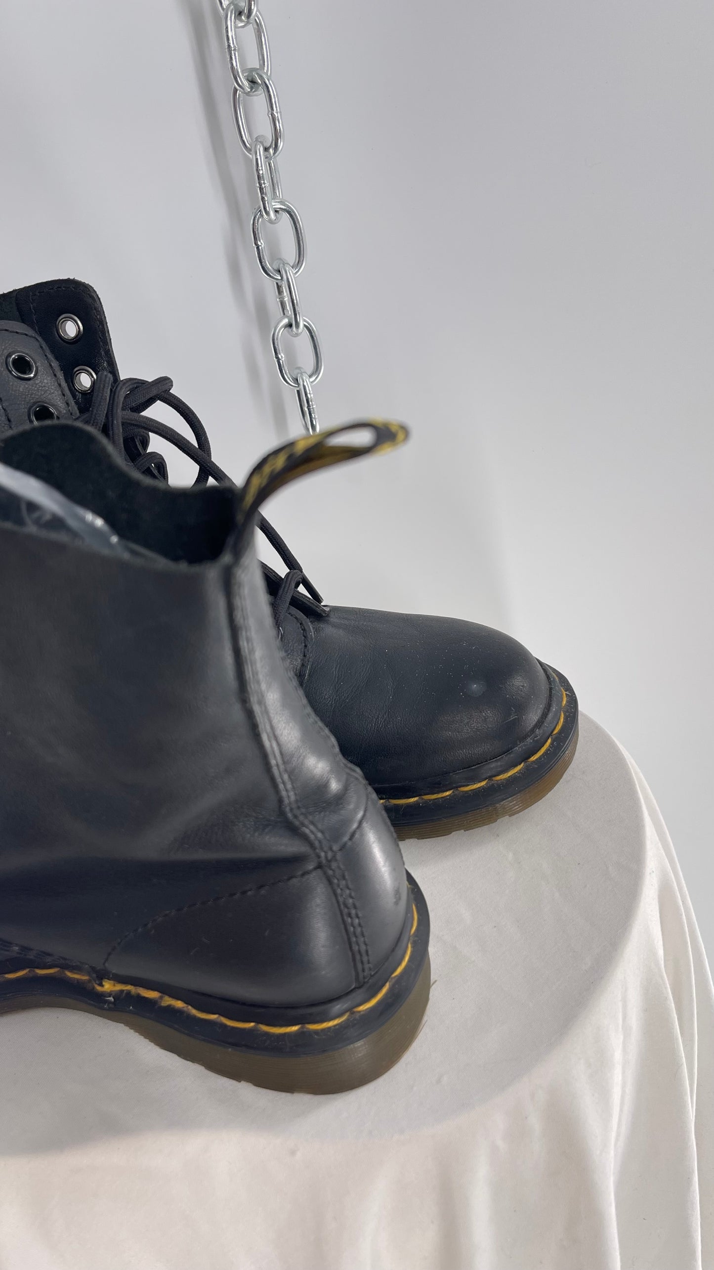 Doctor Martens Black Leather Virginia Pascal Boots (6)