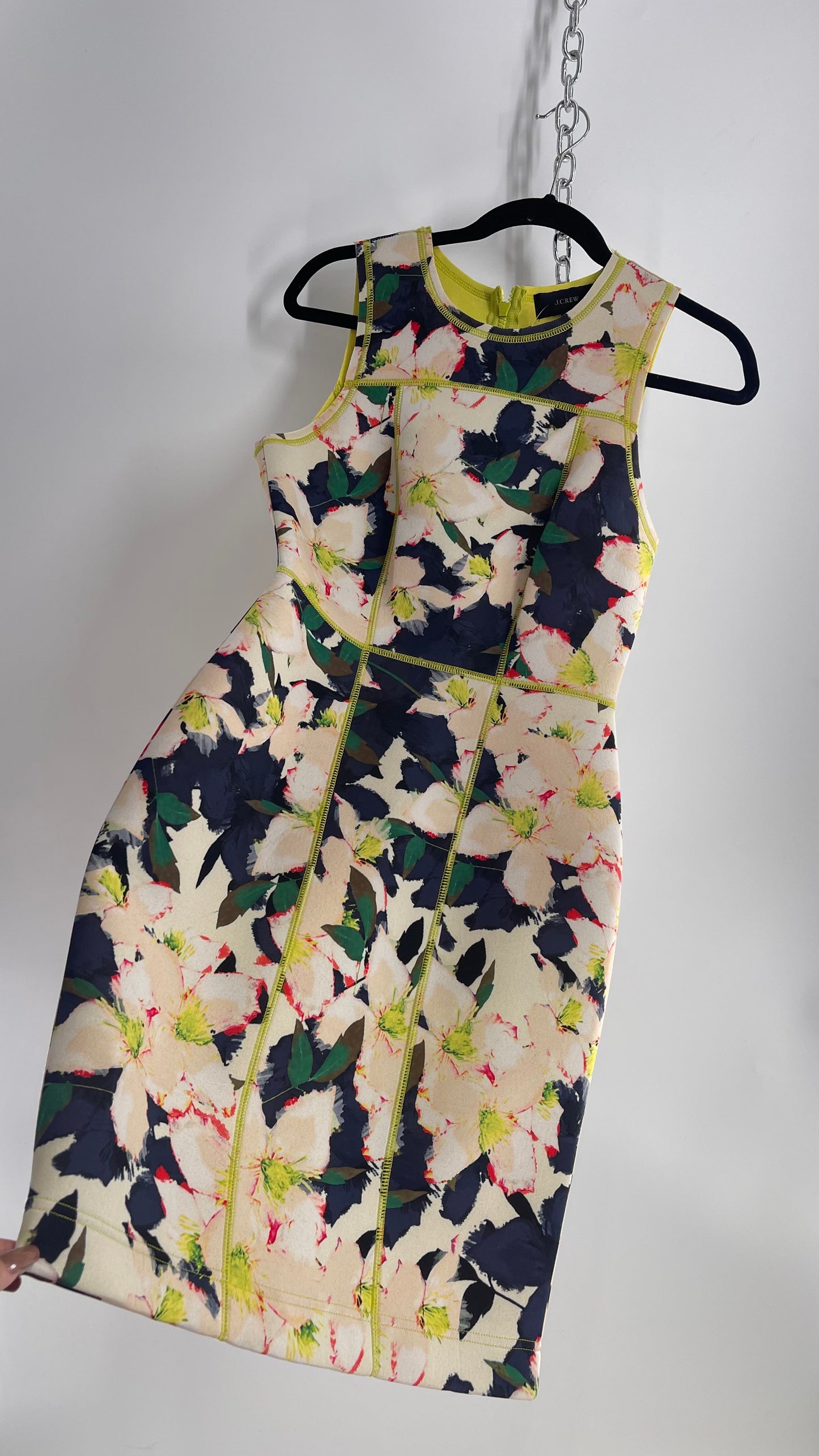 JCREW Neoprene Style Floral Dress (2)