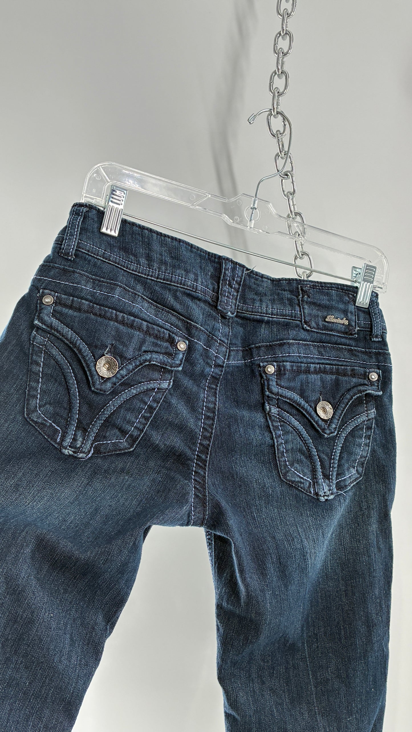 Vintage REWIND Denim Bermuda Shorts with Embroidered Bum Pockets (7)